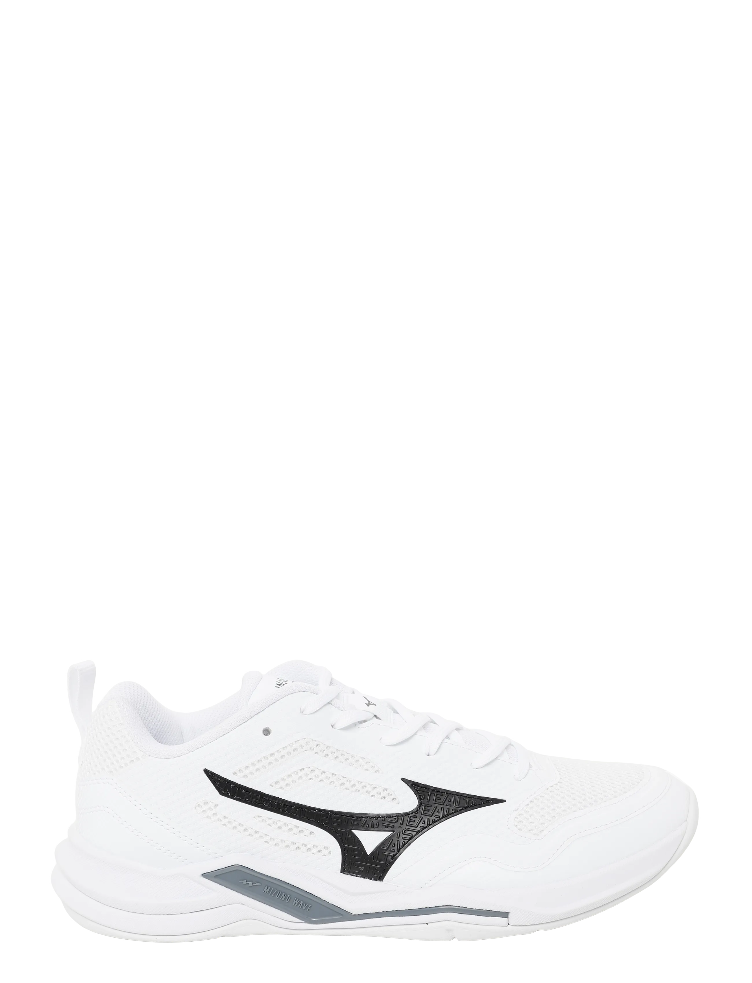 Mizuno - WAVE STEALTH PRO(U) - inomhusskor - white/black/white - 2