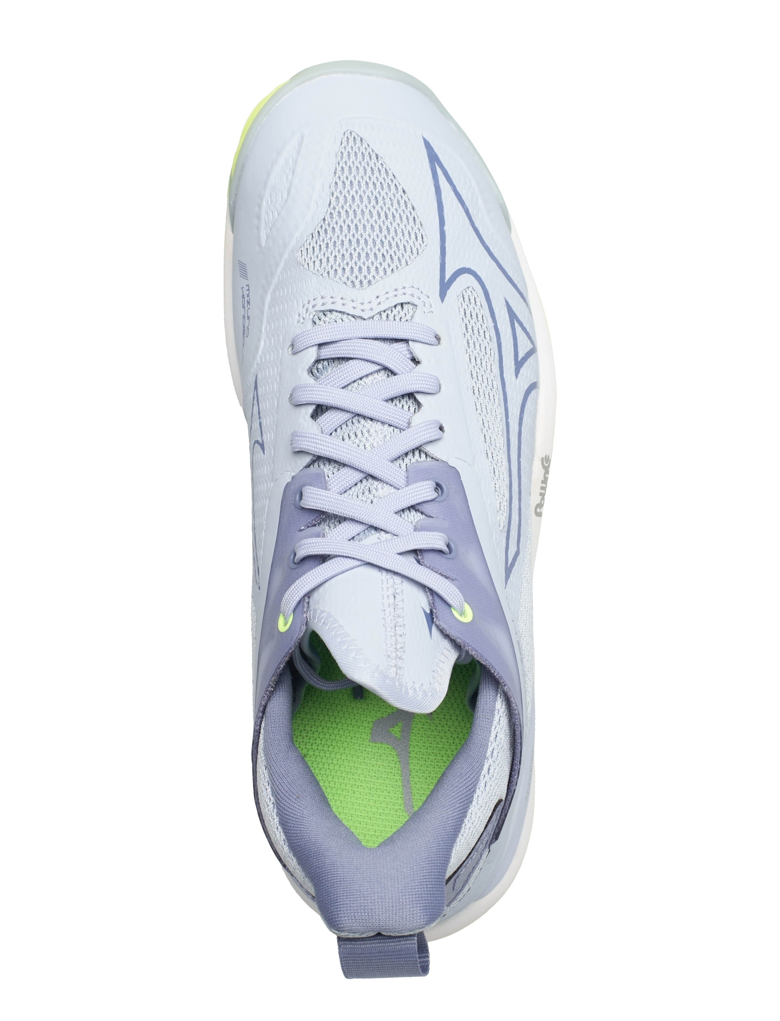Mizuno - WAVE MIRAGE 4(W) - heather/subdued blue/neo lime - 3