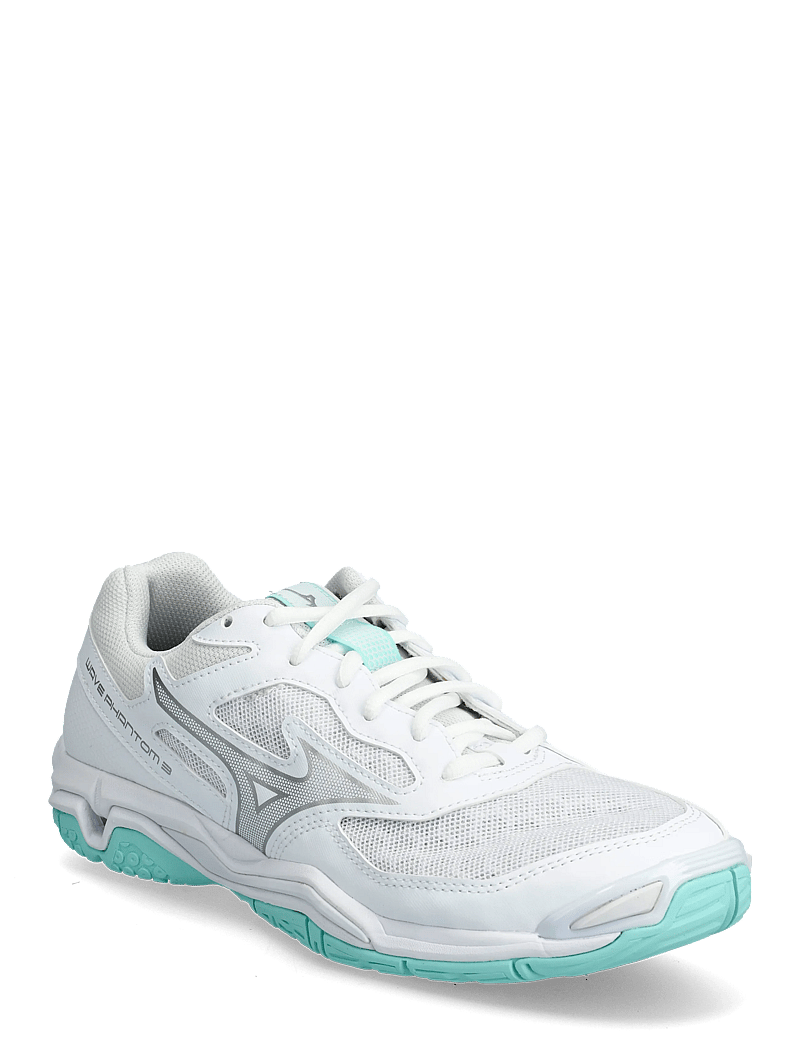 Mizuno - WAVE PHANTOM 3 W - siseruumide spordijalatsid - white/blue tint - 0