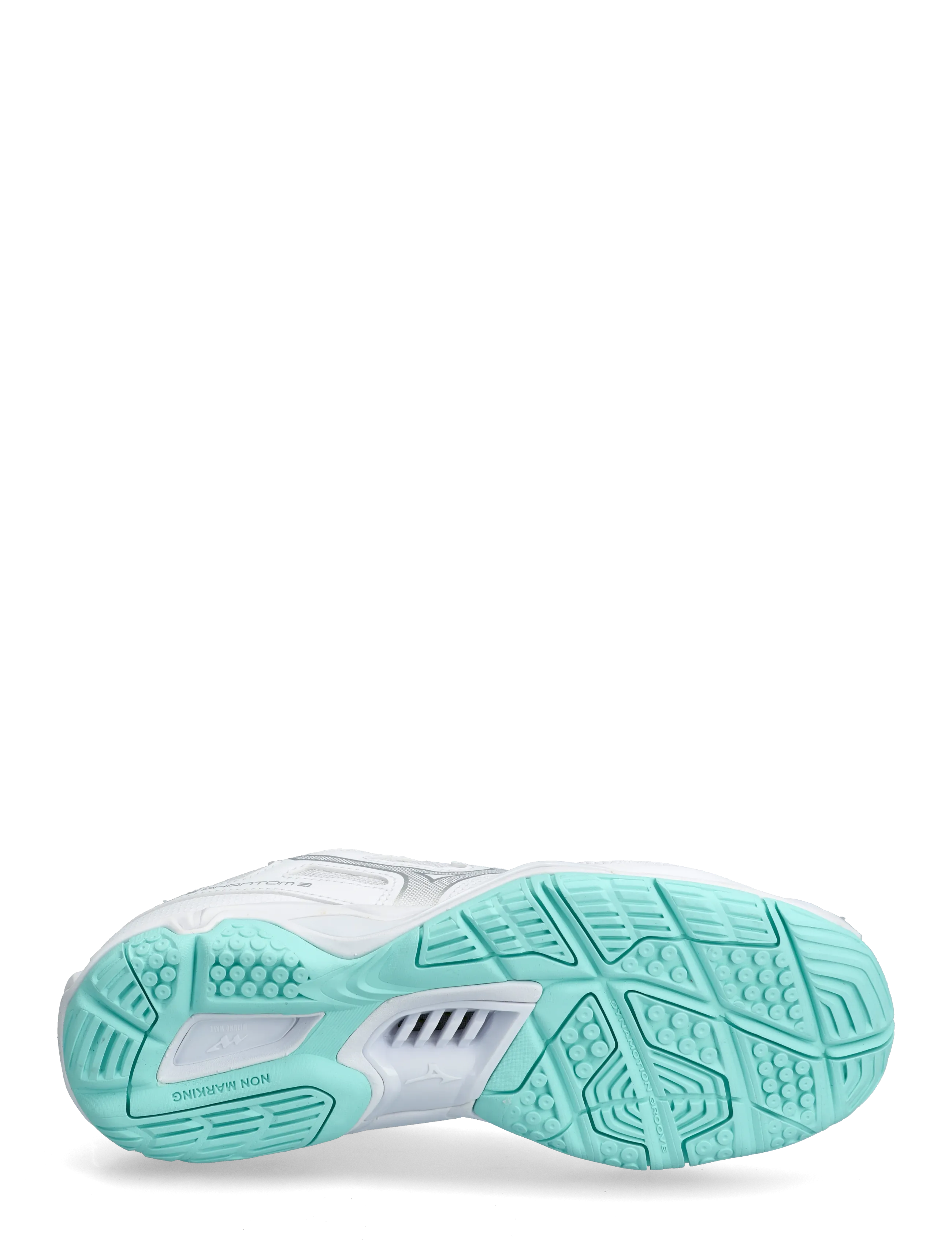 Mizuno - WAVE PHANTOM 3(W) - indoor-sportschuhe - white/blue tint - 4