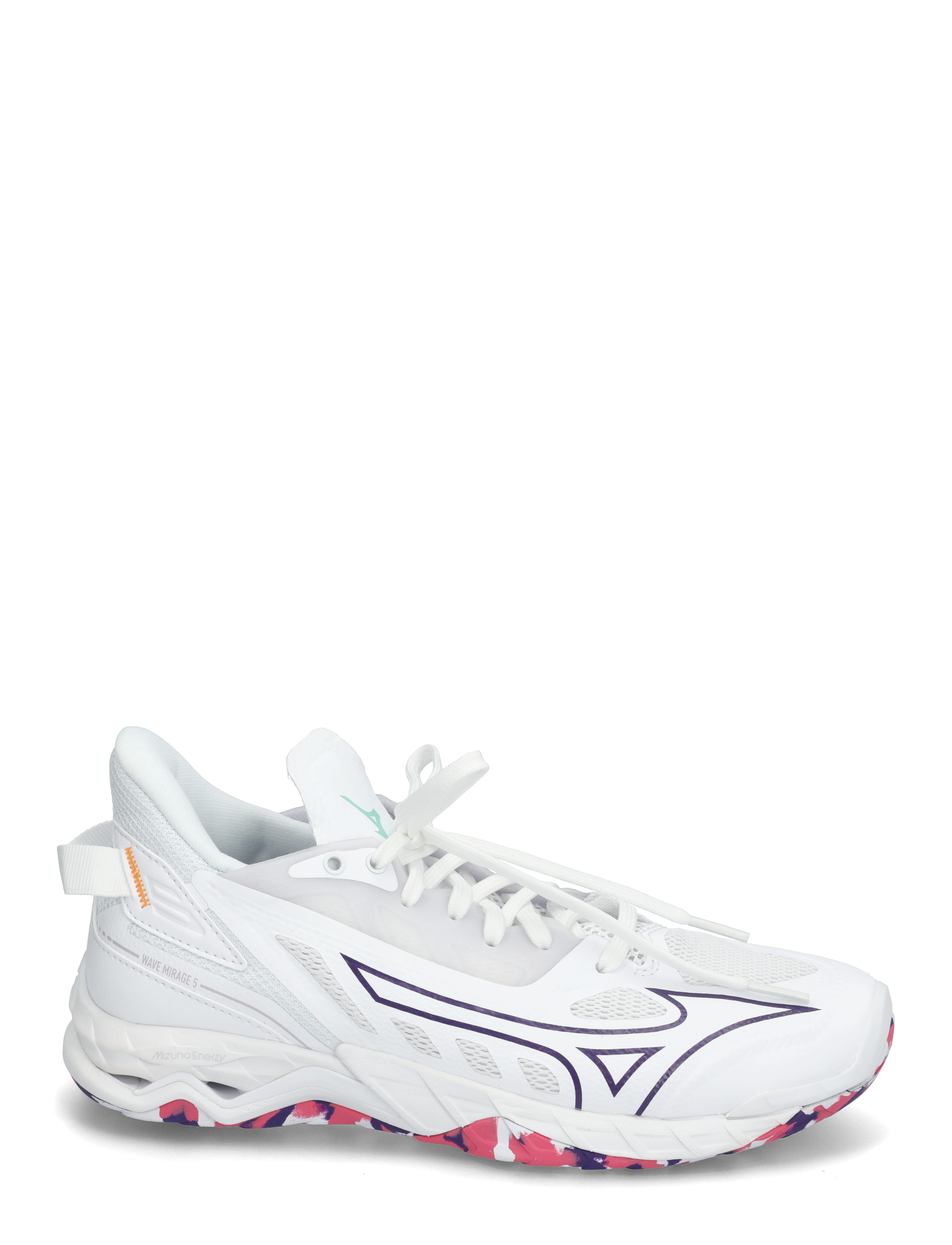 Mizuno - WAVE MIRAGE 5(W) - indoor-sportschuhe - white/violet indigo/camellia rose - 1