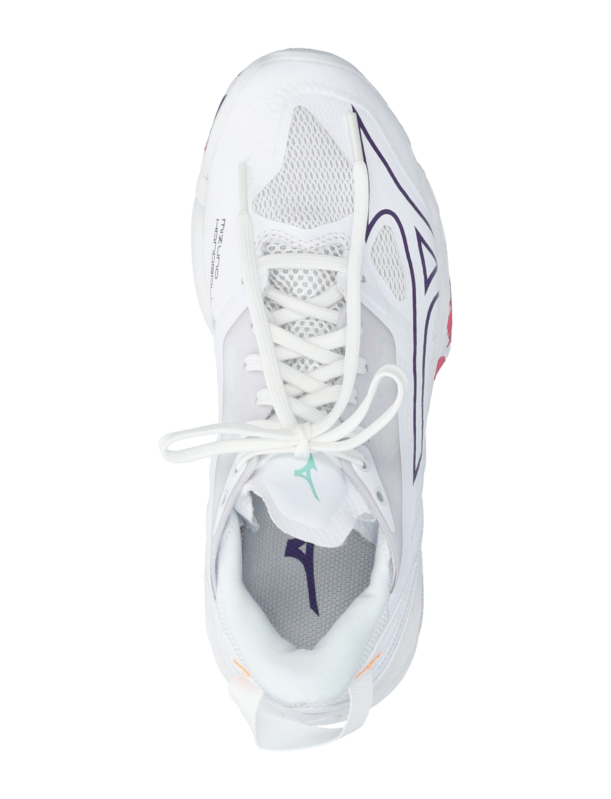 Mizuno - WAVE MIRAGE 5(W) - indoor-sportschuhe - white/violet indigo/camellia rose - 3
