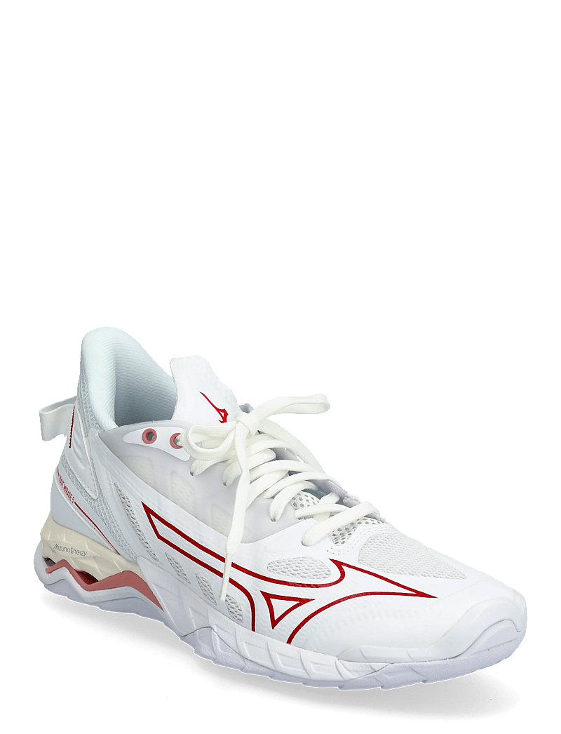 Mizuno - WAVE MIRAGE 5(W) - binnensportschoenen - white/rose elegance/lava falls - 0