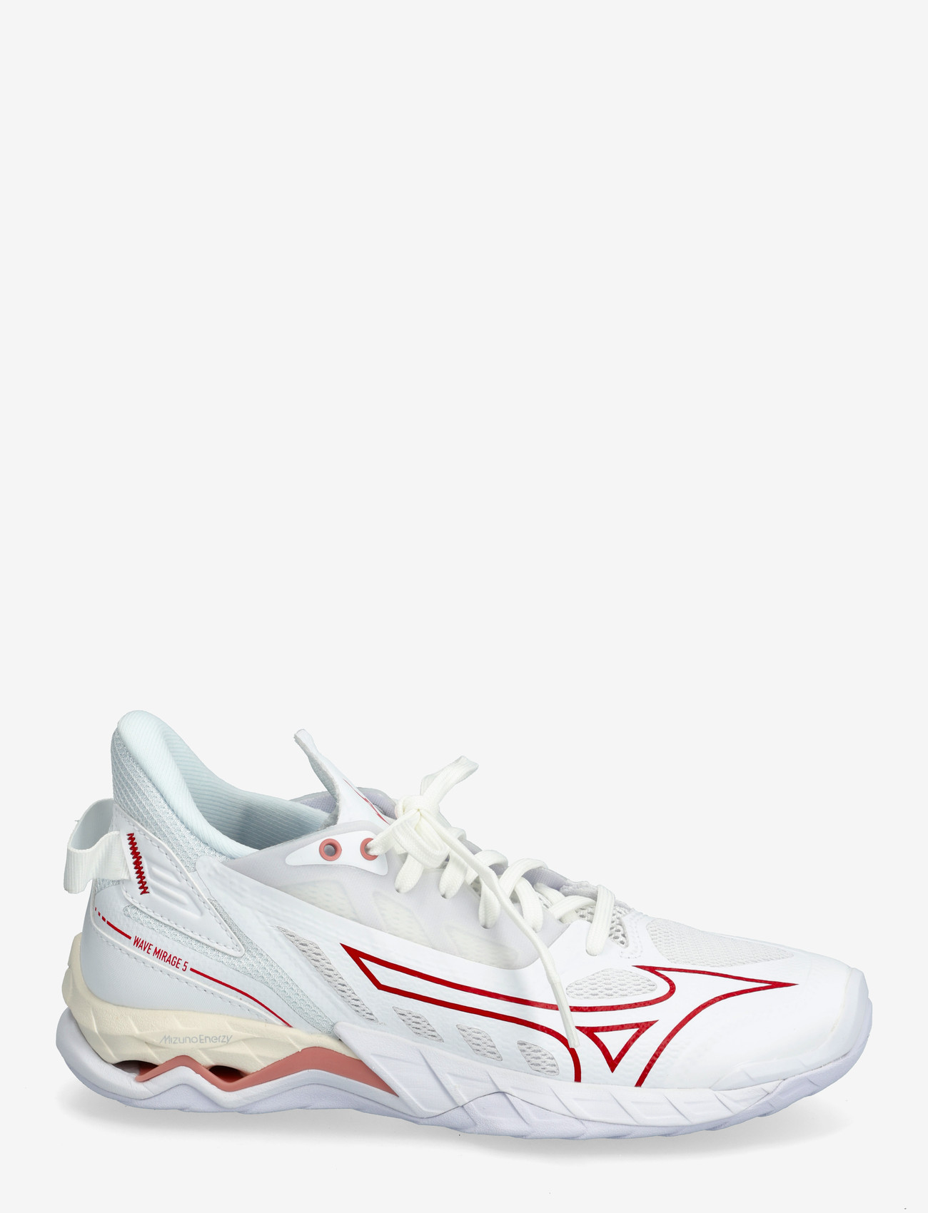 Mizuno - WAVE MIRAGE 5(W) - indoor sports shoes - white/rose elegance/lava falls - 1