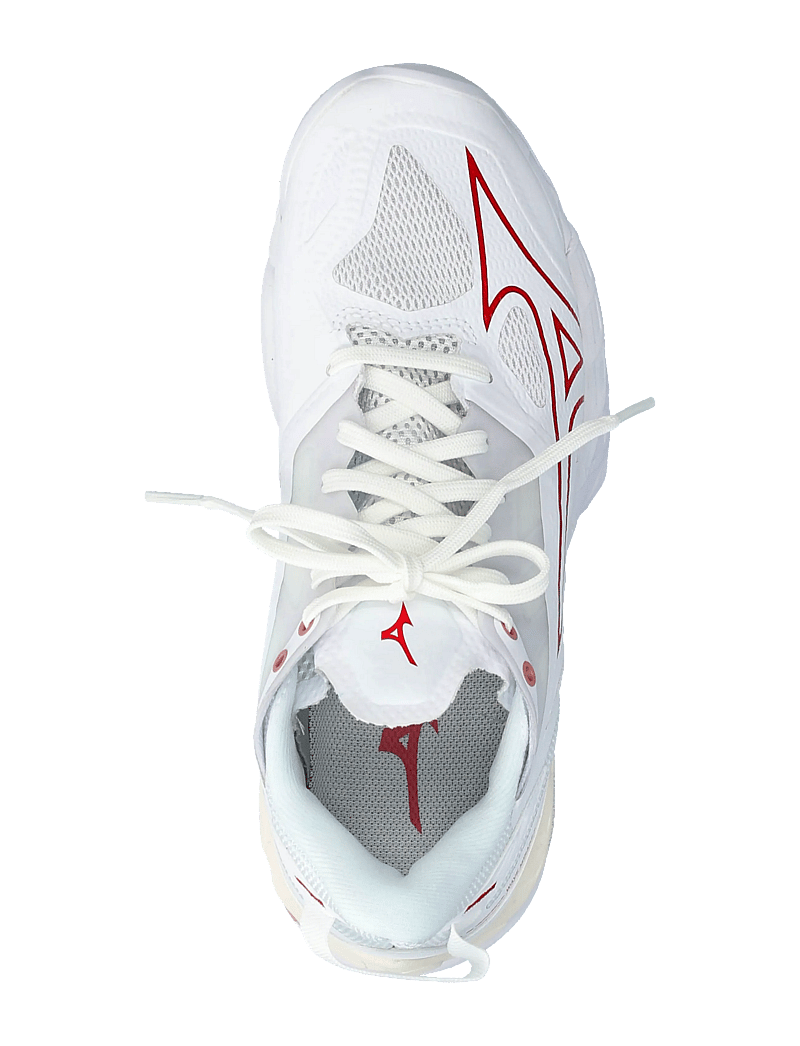 Mizuno - WAVE MIRAGE 5(W) - binnensportschoenen - white/rose elegance/lava falls - 3