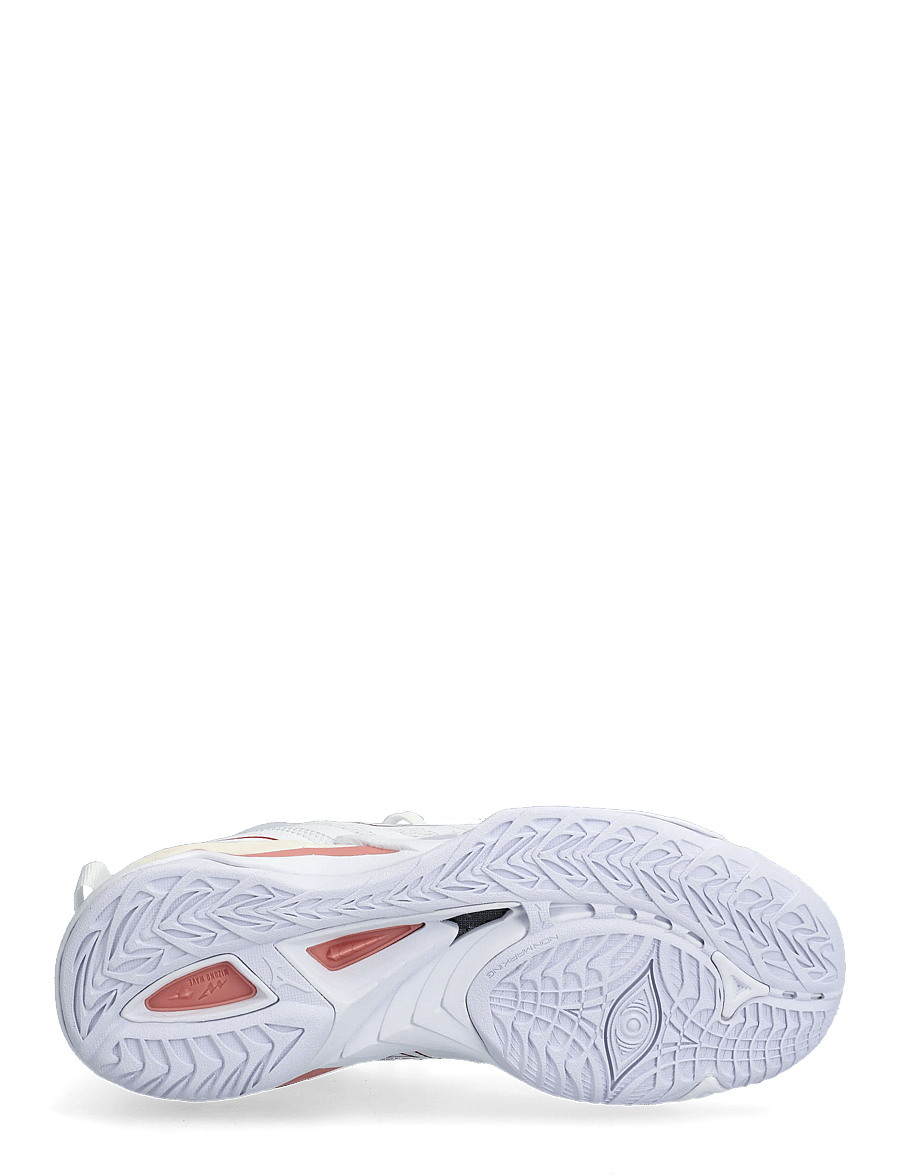 Mizuno - WAVE MIRAGE 5(W) - binnensportschoenen - white/rose elegance/lava falls - 4