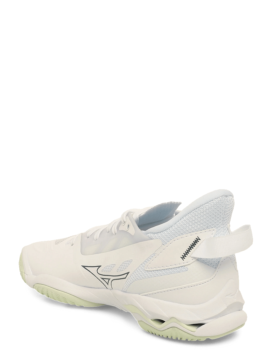 Mizuno - WAVE MIRAGE 5(W) - siseruumide spordijalatsid - white/balsam green - 1