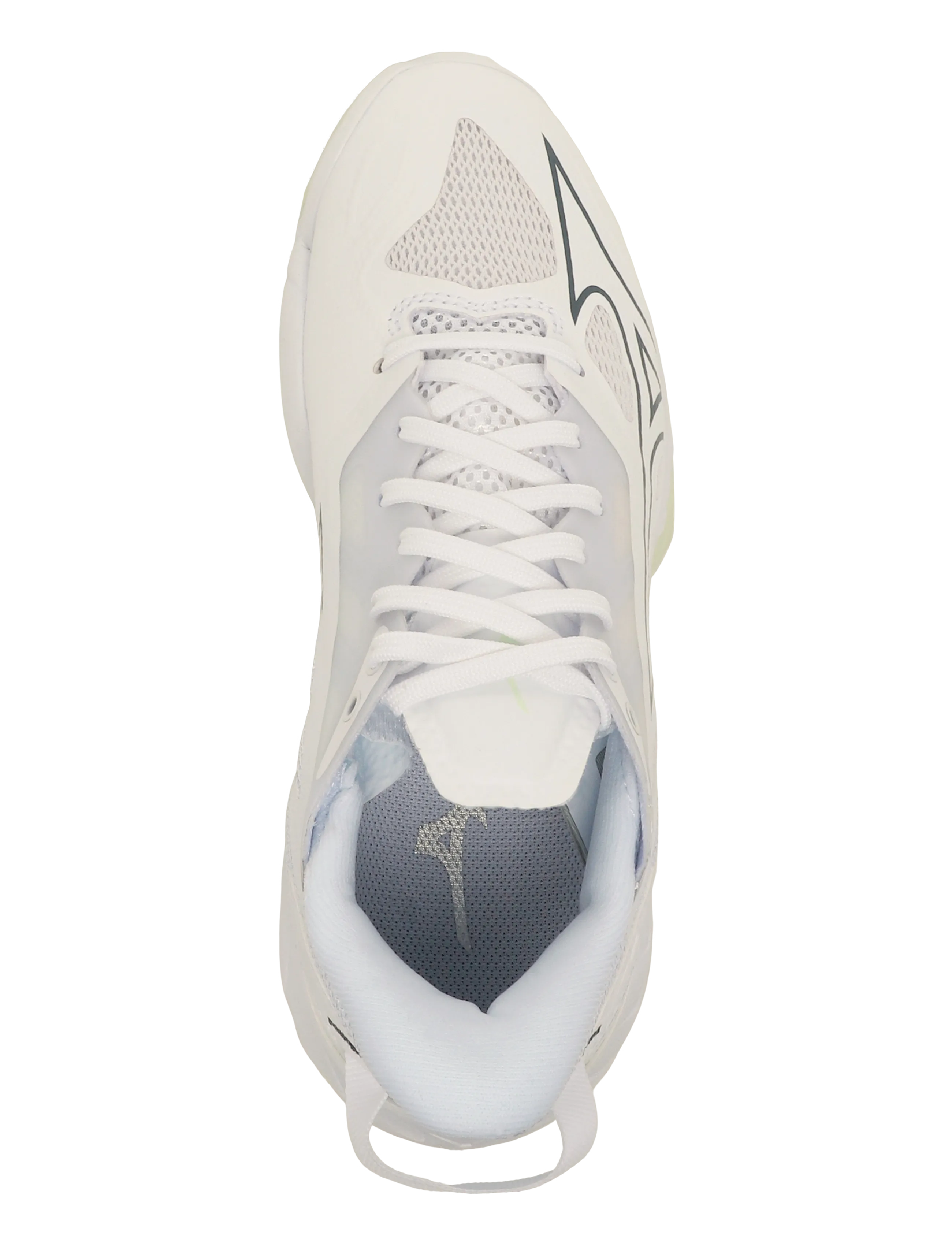 Mizuno - WAVE MIRAGE 5(W) - siseruumide spordijalatsid - white/balsam green - 3