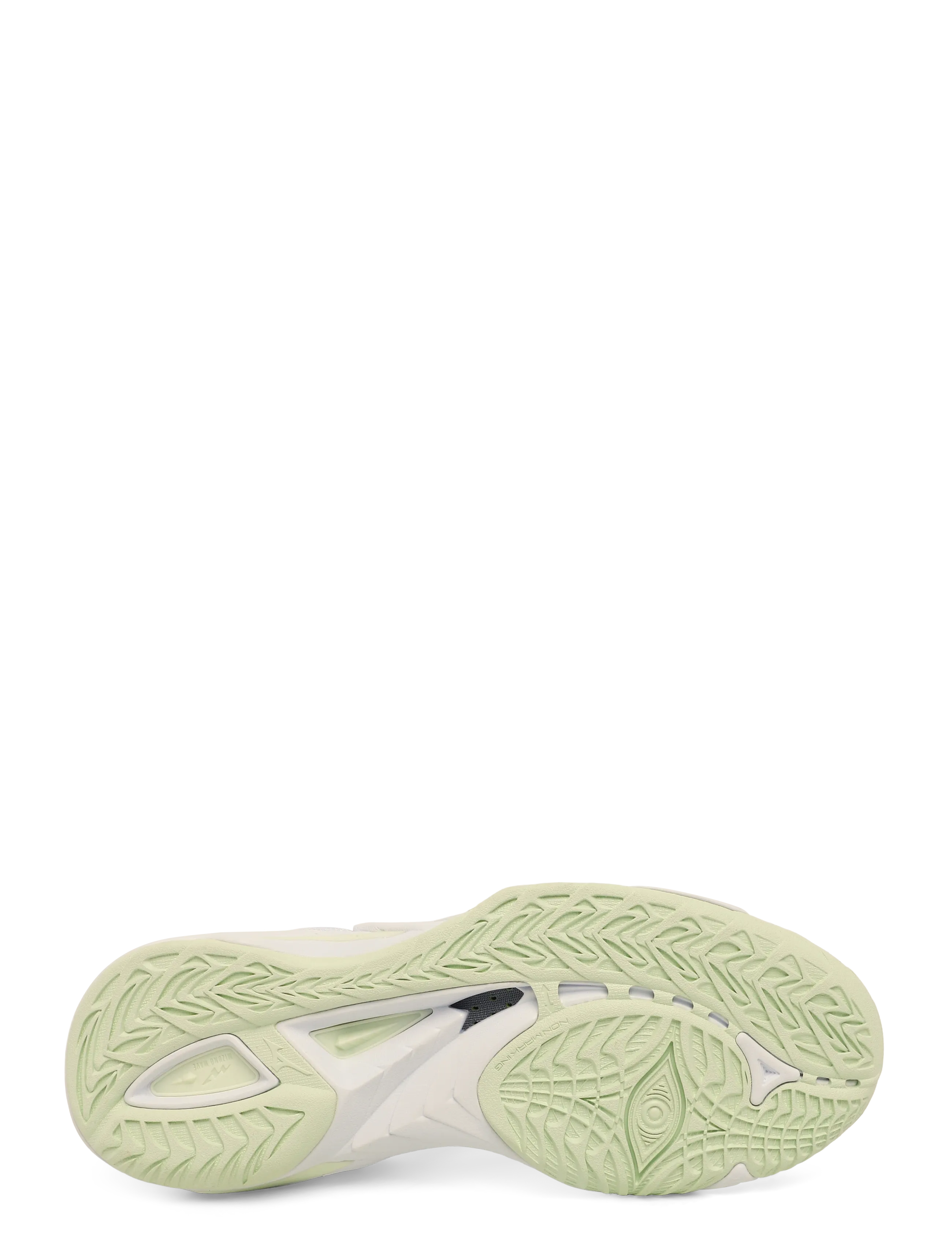 Mizuno - WAVE MIRAGE 5(W) - siseruumide spordijalatsid - white/balsam green - 4