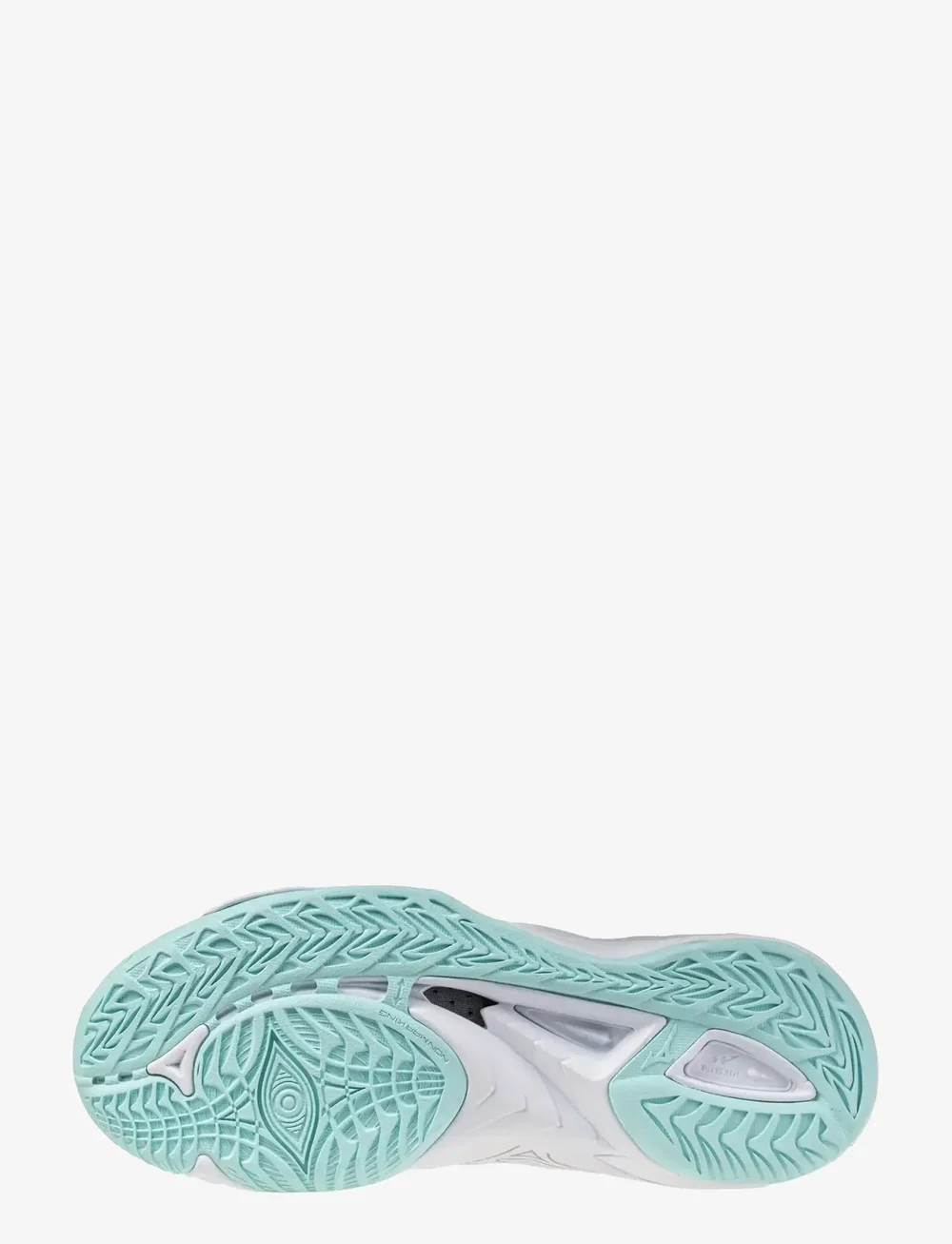 Mizuno - WAVE MIRAGE 5(W) - binnensportschoenen - white/blue tint - 3