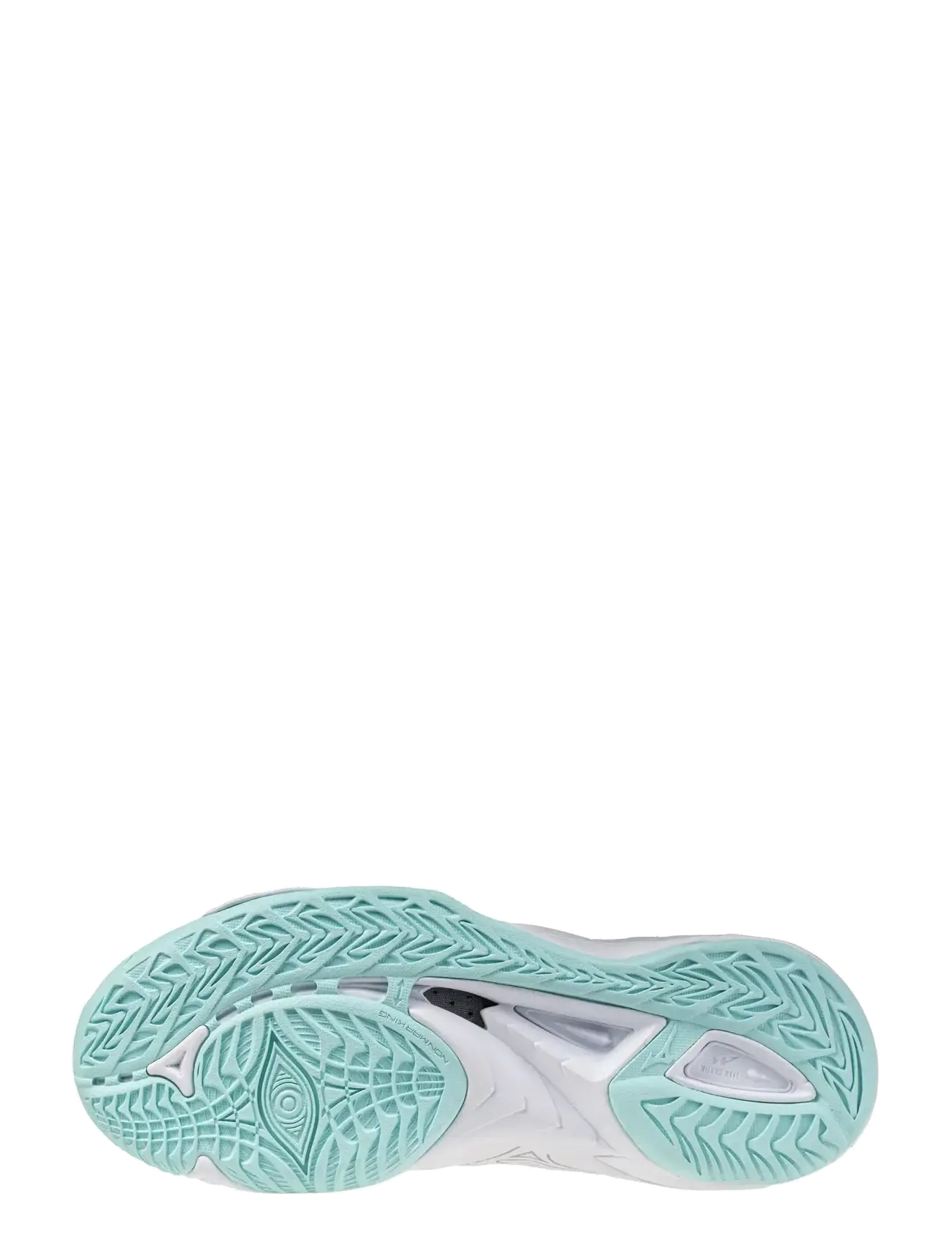 Mizuno - WAVE MIRAGE 5(W) - siseruumide spordijalatsid - white/blue tint - 3