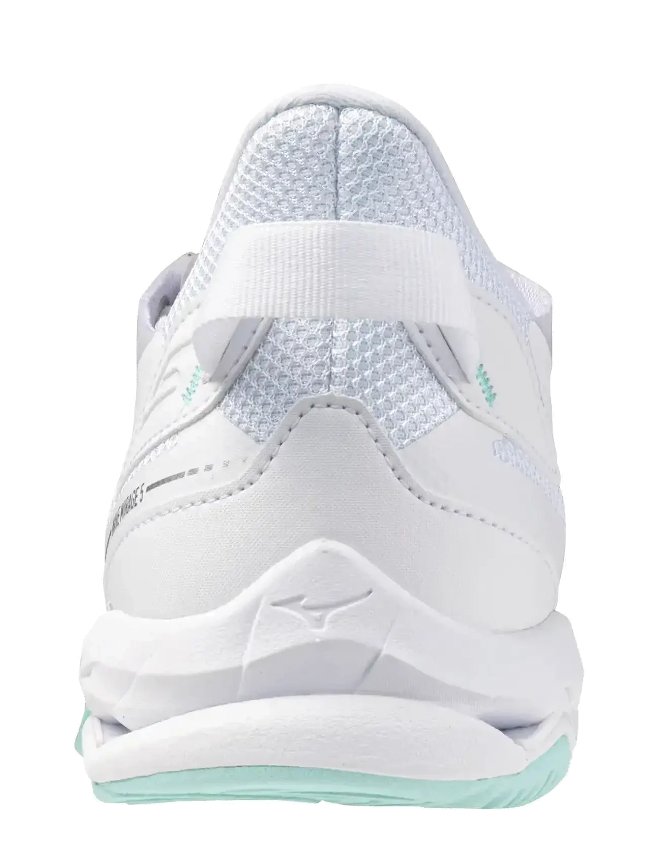 Mizuno - WAVE MIRAGE 5(W) - siseruumide spordijalatsid - white/blue tint - 4