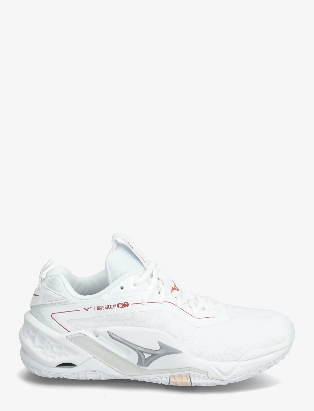 Mizuno - WAVE STEALTH NEO 2(W) - indoor-sportschuhe - white/aleutian/cloud pink - 1