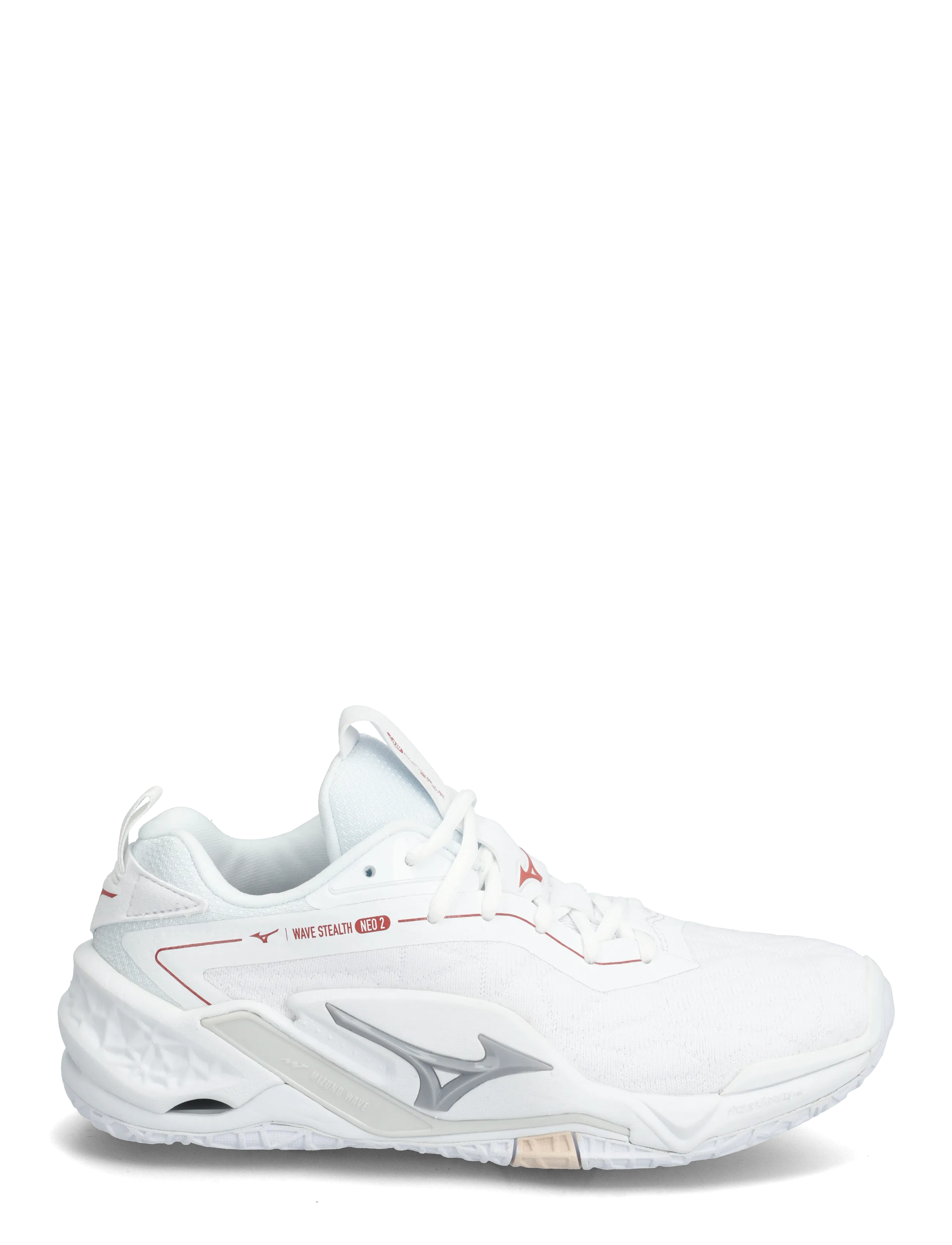 Mizuno - WAVE STEALTH NEO 2(W) - inomhusskor - white/aleutian/cloud pink - 1