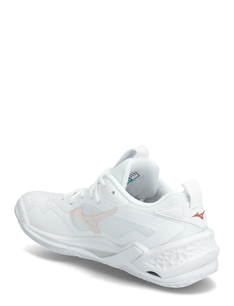 Mizuno - WAVE STEALTH NEO 2(W) - inomhusskor - white/aleutian/cloud pink - 2