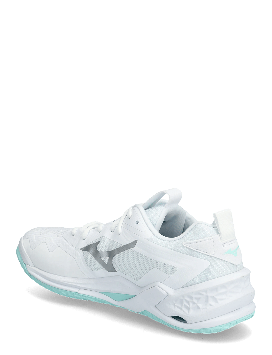 Mizuno - WAVE STEALTH NEO 2(W) - inomhusskor - white/blue tint - 2