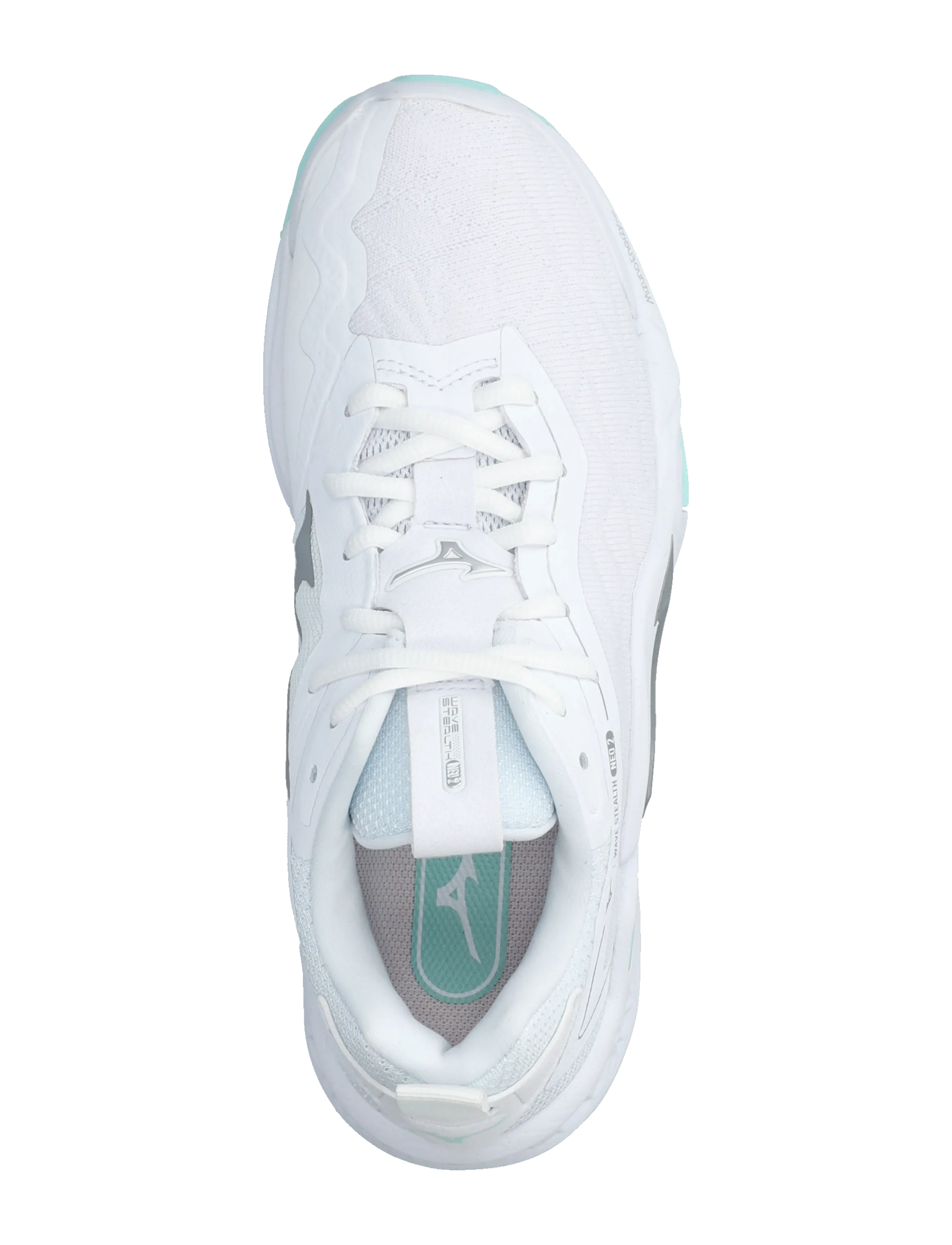Mizuno - WAVE STEALTH NEO 2(W) - indendørs sportssko - white/blue tint - 3