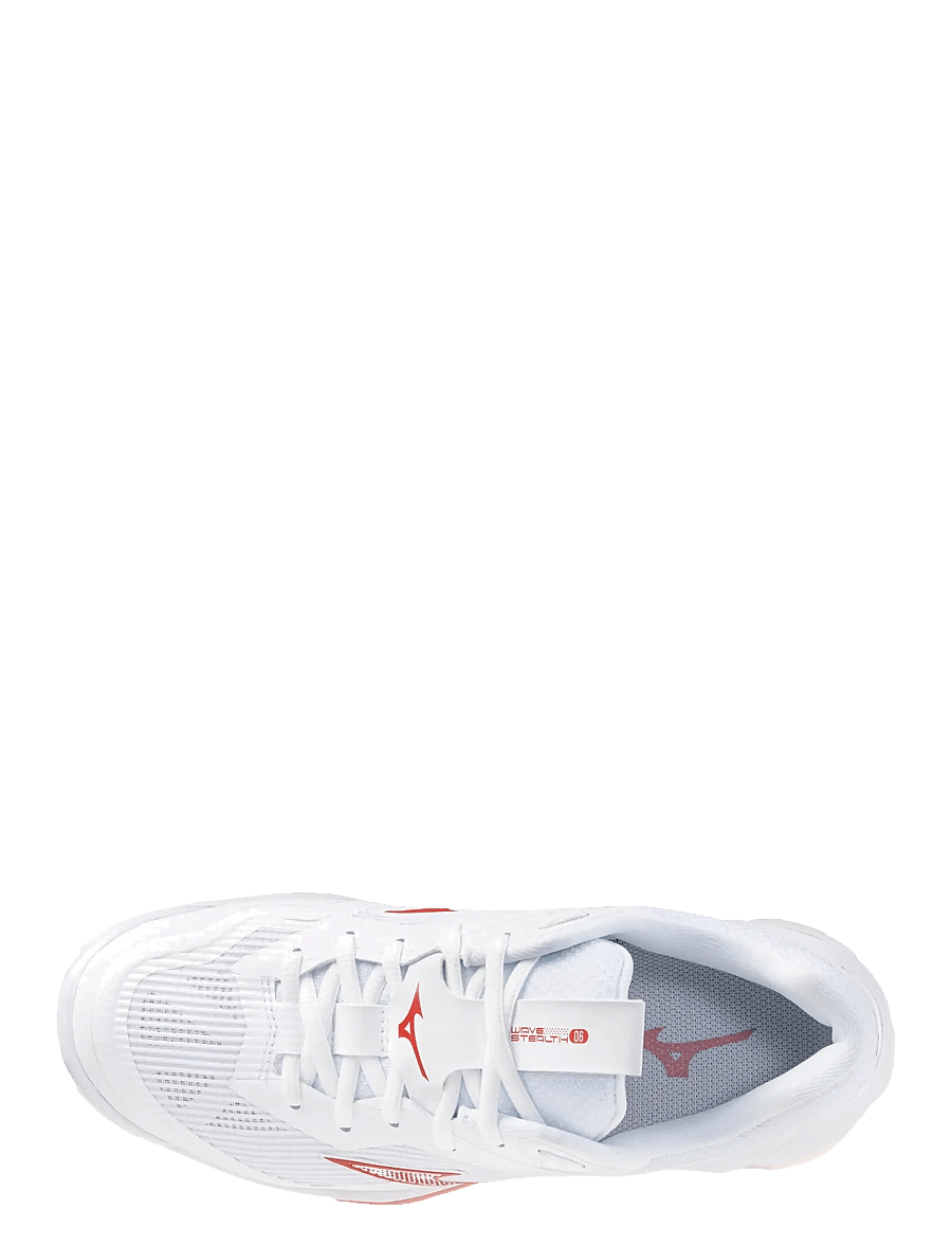 Mizuno - WAVE STEALTH 6(W) - inomhusskor - white/rose elegance/lava falls - 1