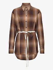 MM6 Maison Margiela - SHIRT - long-sleeved shirts - brown - 0