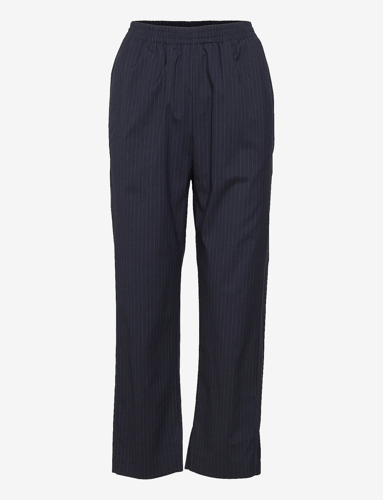 PANTS - NAVY PINSTRIPE