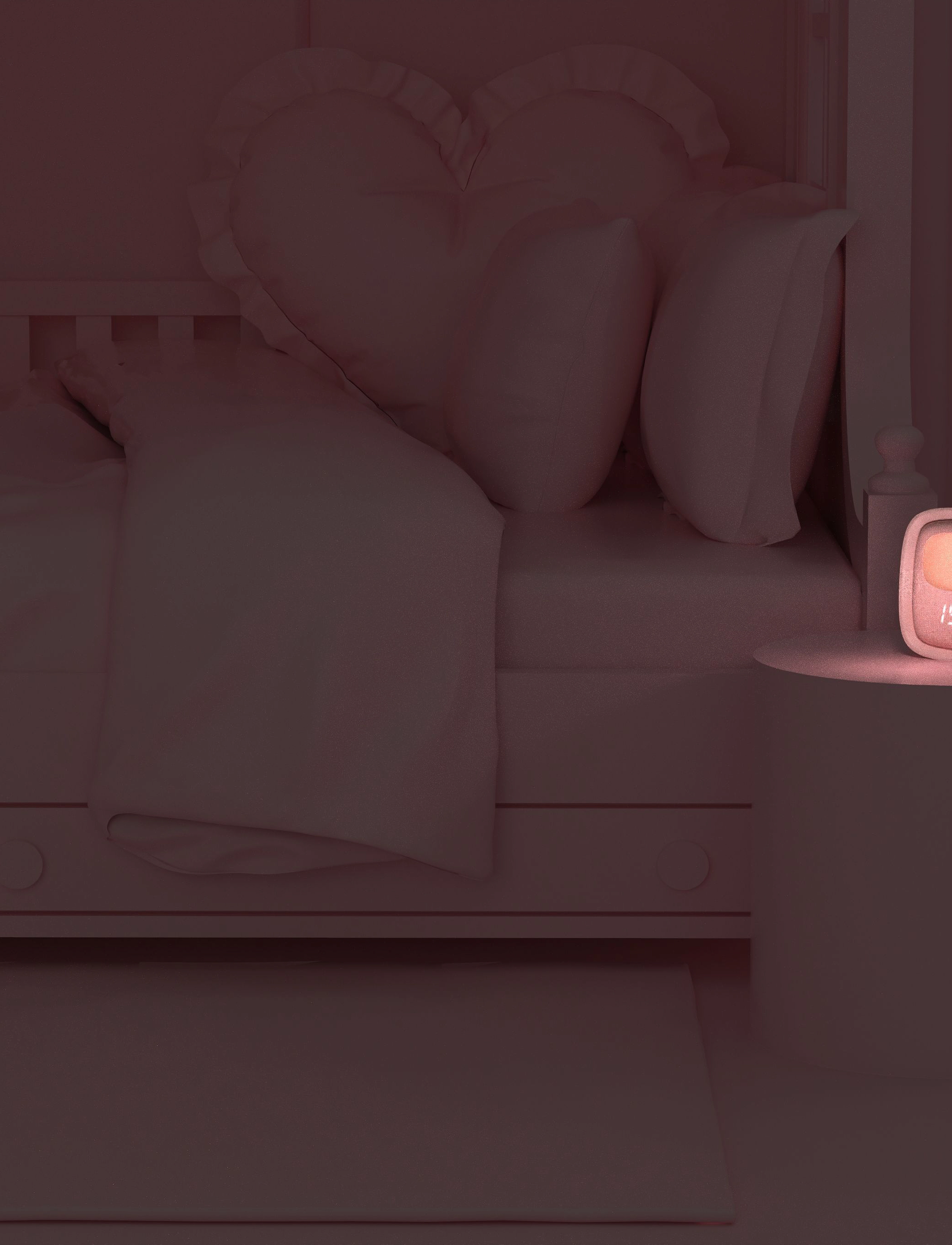 Mobility On Board - Billy Clock and light - barn - pink - 4