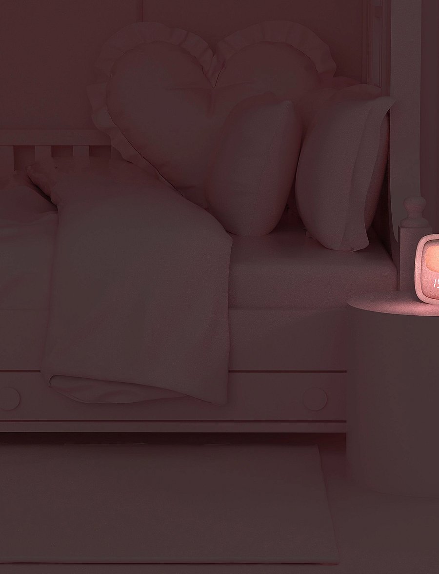 Mobility On Board - Billy Clock and light - uhren - pink - 4