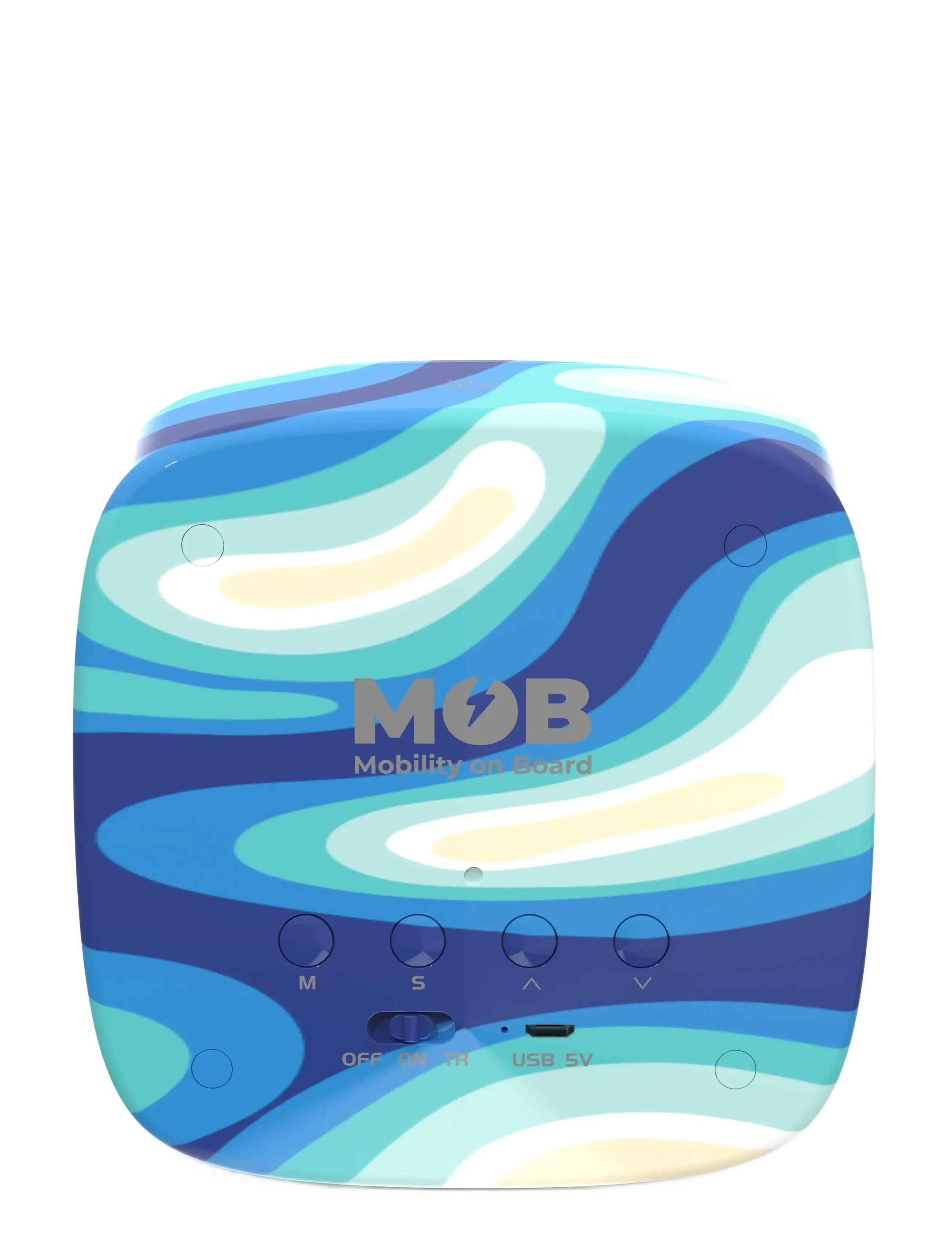 Mobility On Board - BILLY CLOCK AND LIGHT - BLUE WAVES - clocks - blue waves - 1