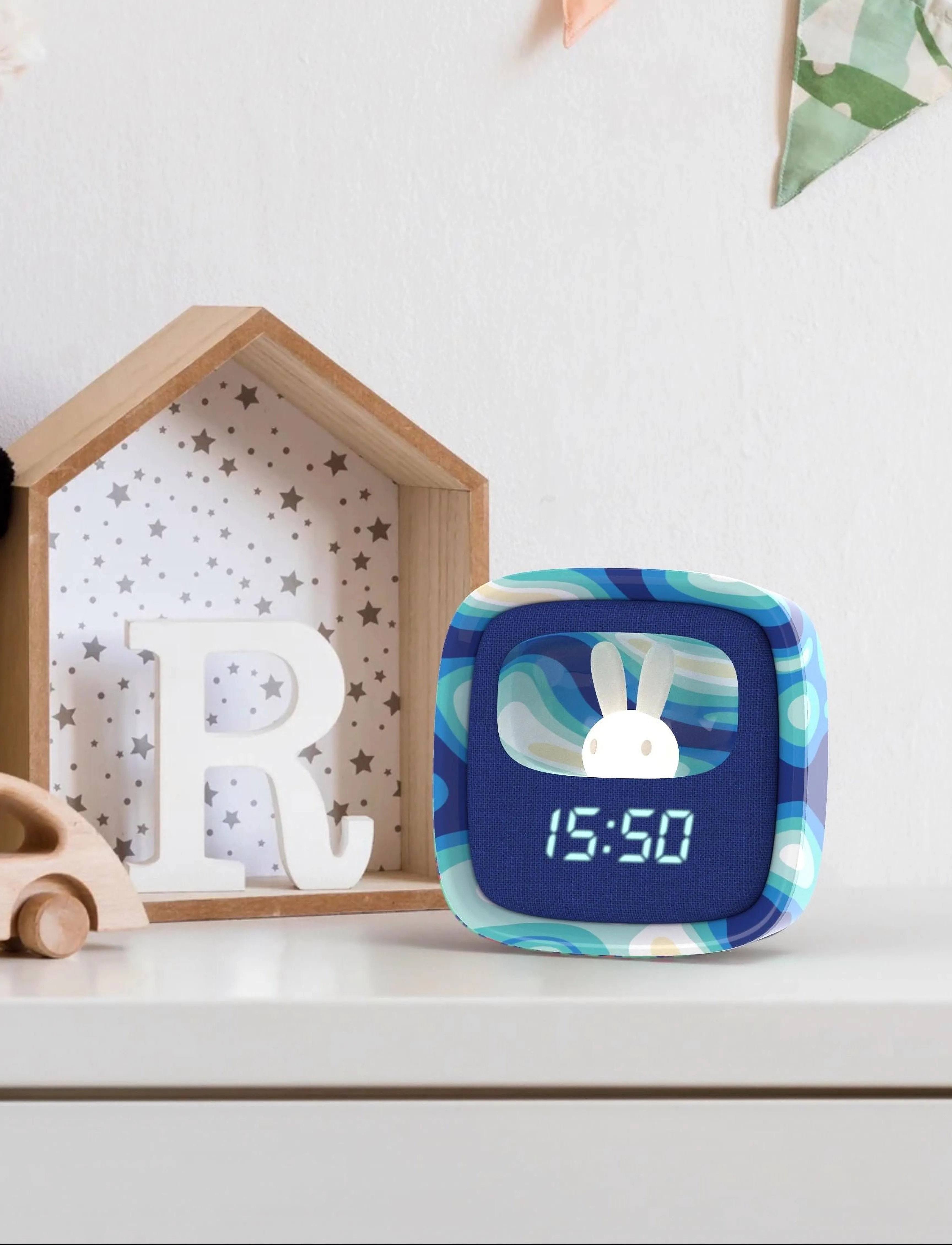 Mobility On Board - BILLY CLOCK AND LIGHT - BLUE WAVES - clocks - blue waves - 2