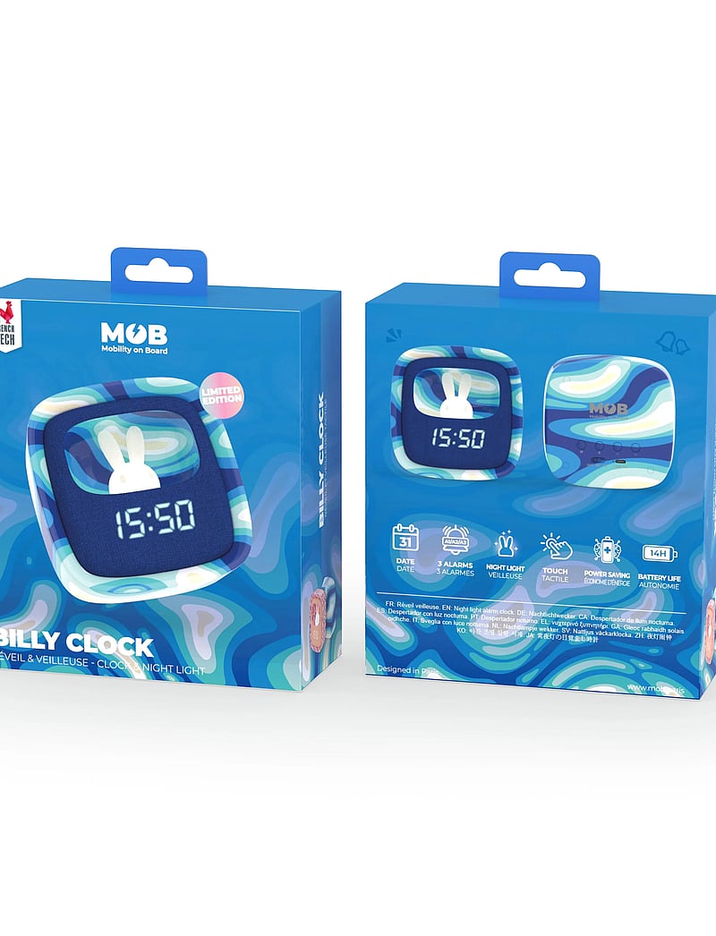 Mobility On Board - BILLY CLOCK AND LIGHT - BLUE WAVES - uhren - blue waves - 3