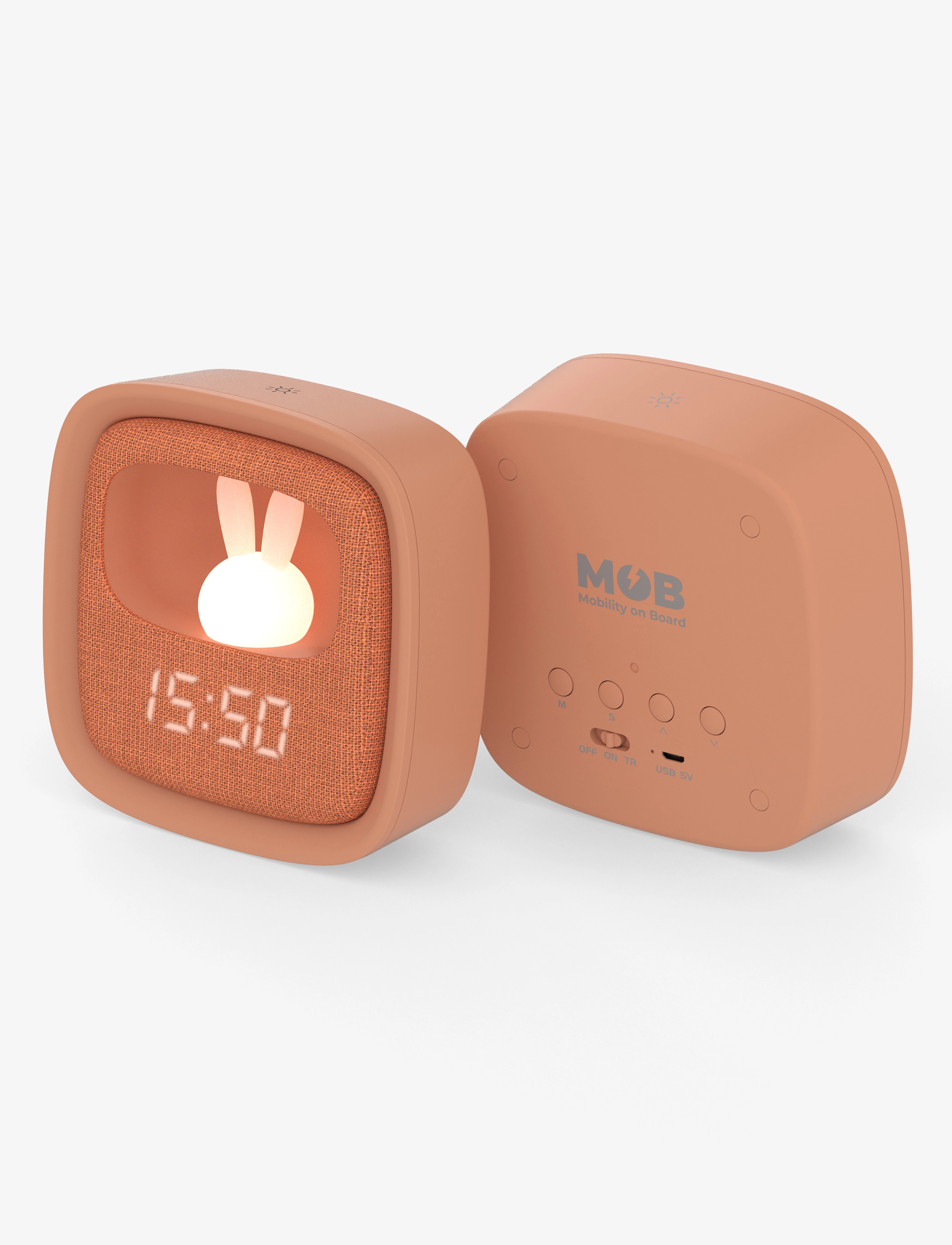 Mobility On Board Billy Clock And Light, One Size x 12, Watches, Orange - Alarm Clocks, Kinder