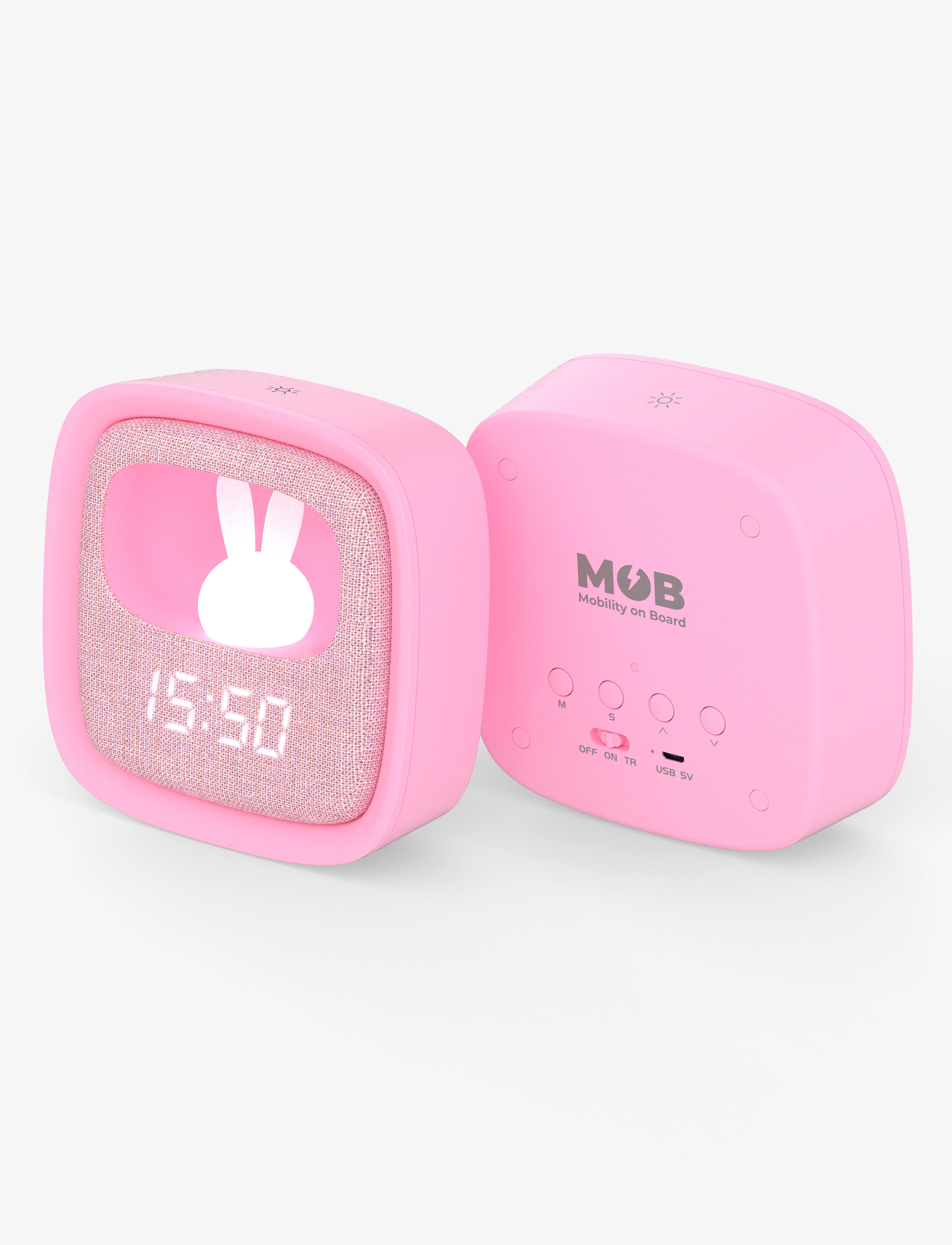 Mobility On Board Billy Clock And Light, One Size x 12, Watches, Rosa - Alarm Clocks, Kinder
