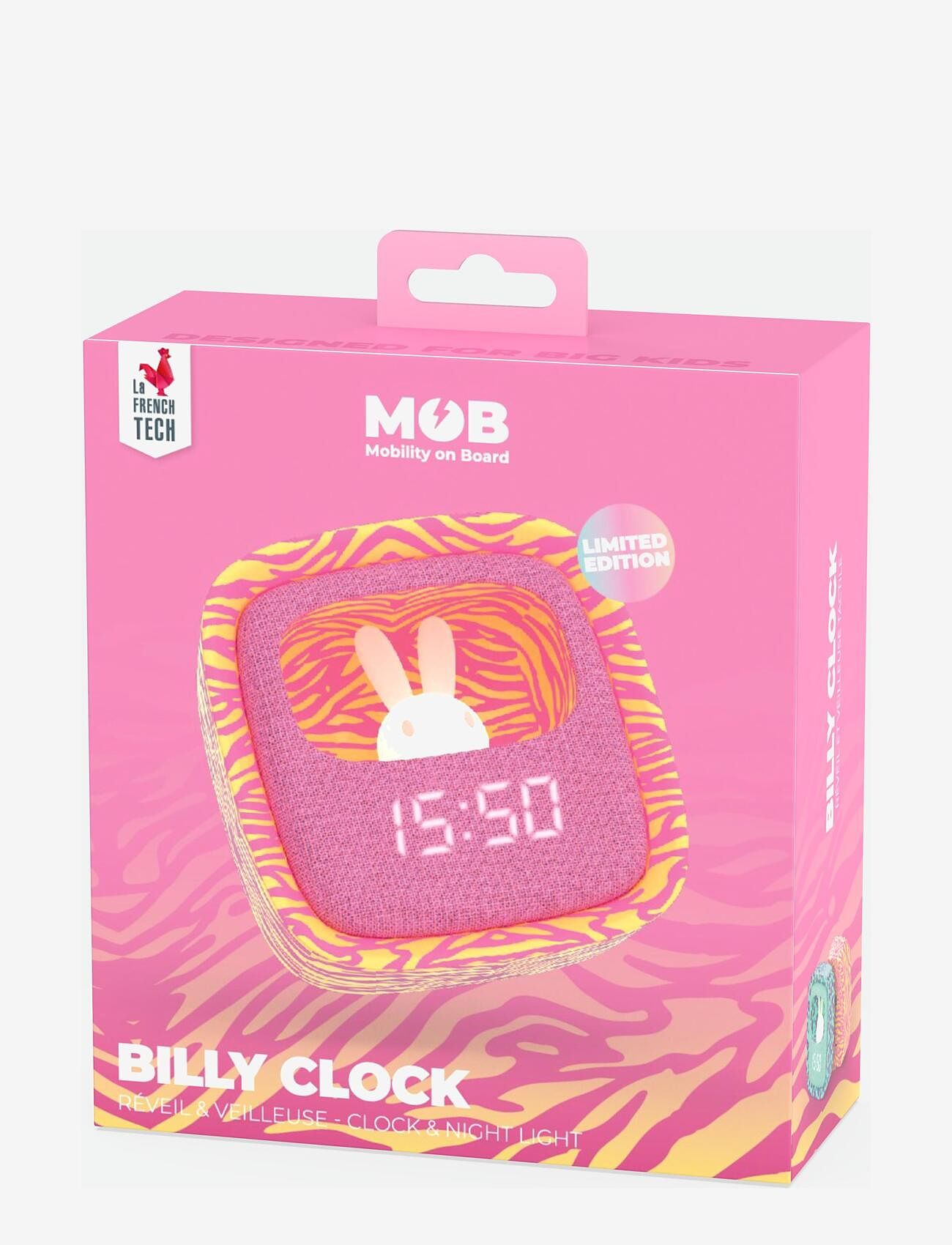 Mobility On Board - BILLY CLOCK AND LIGHT - PINK ZEBRA - pyntegjenstander - zebra - 5