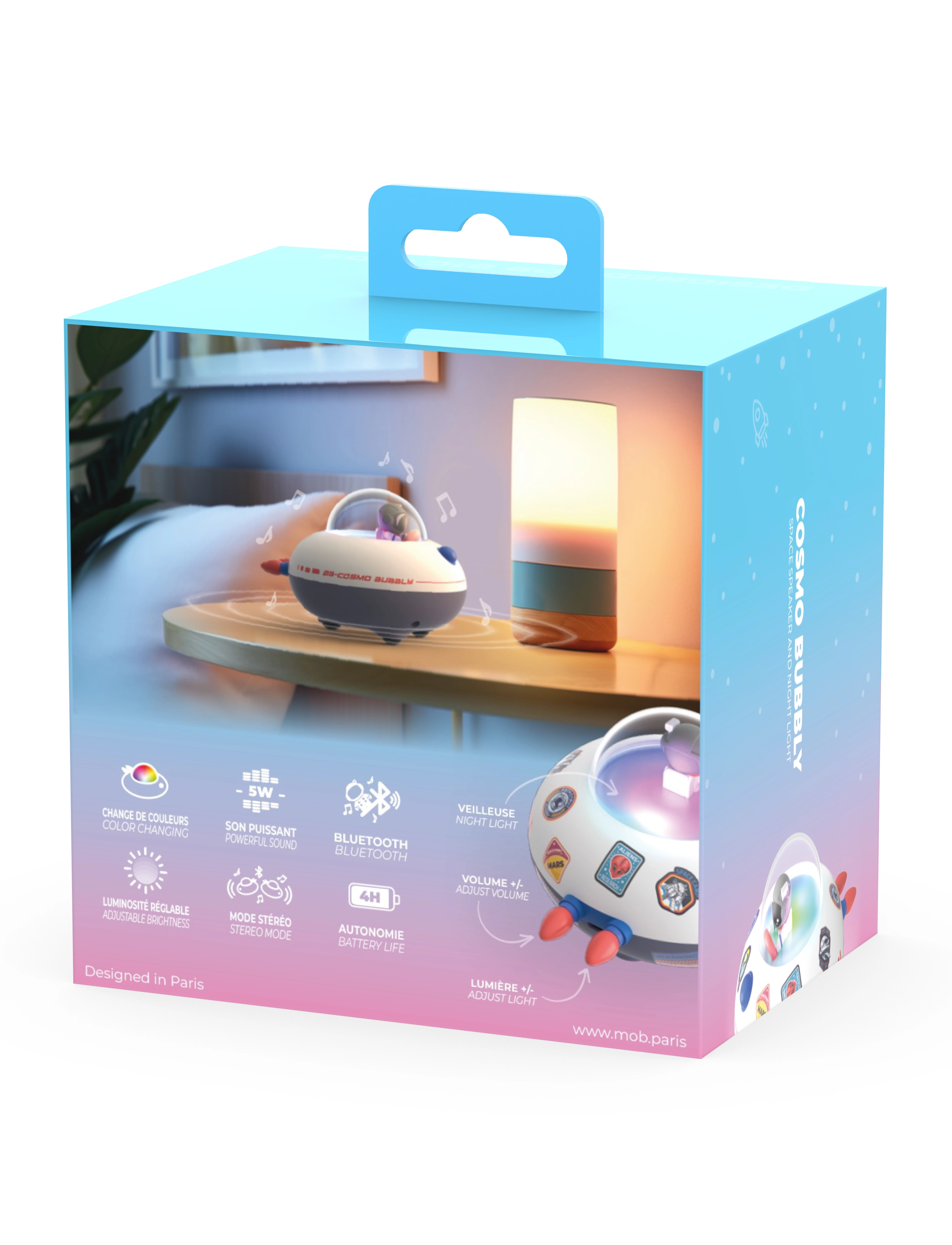 Mobility On Board - COSMO BUBBLY SPEAKER - akcesoria dekoracyjne - cold white - 4