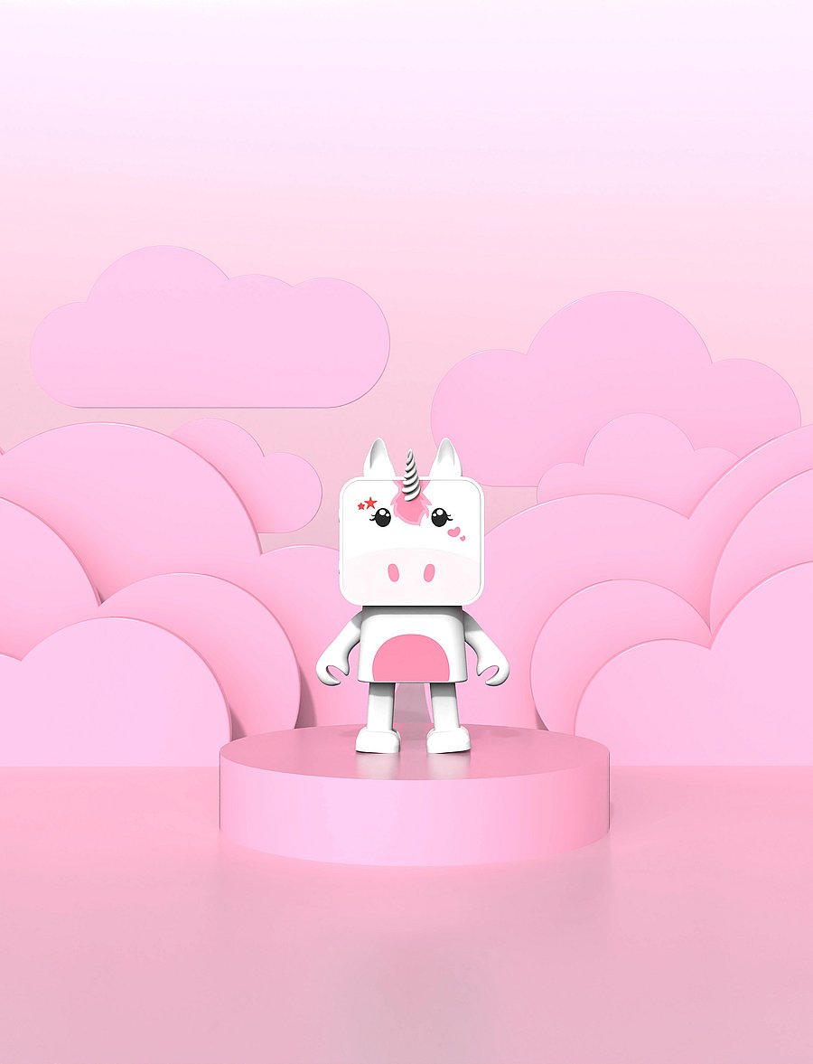 Mobility On Board - DANCING ANIMAL SPEAKER - madalaimad hinnad - white - unicorn - 1