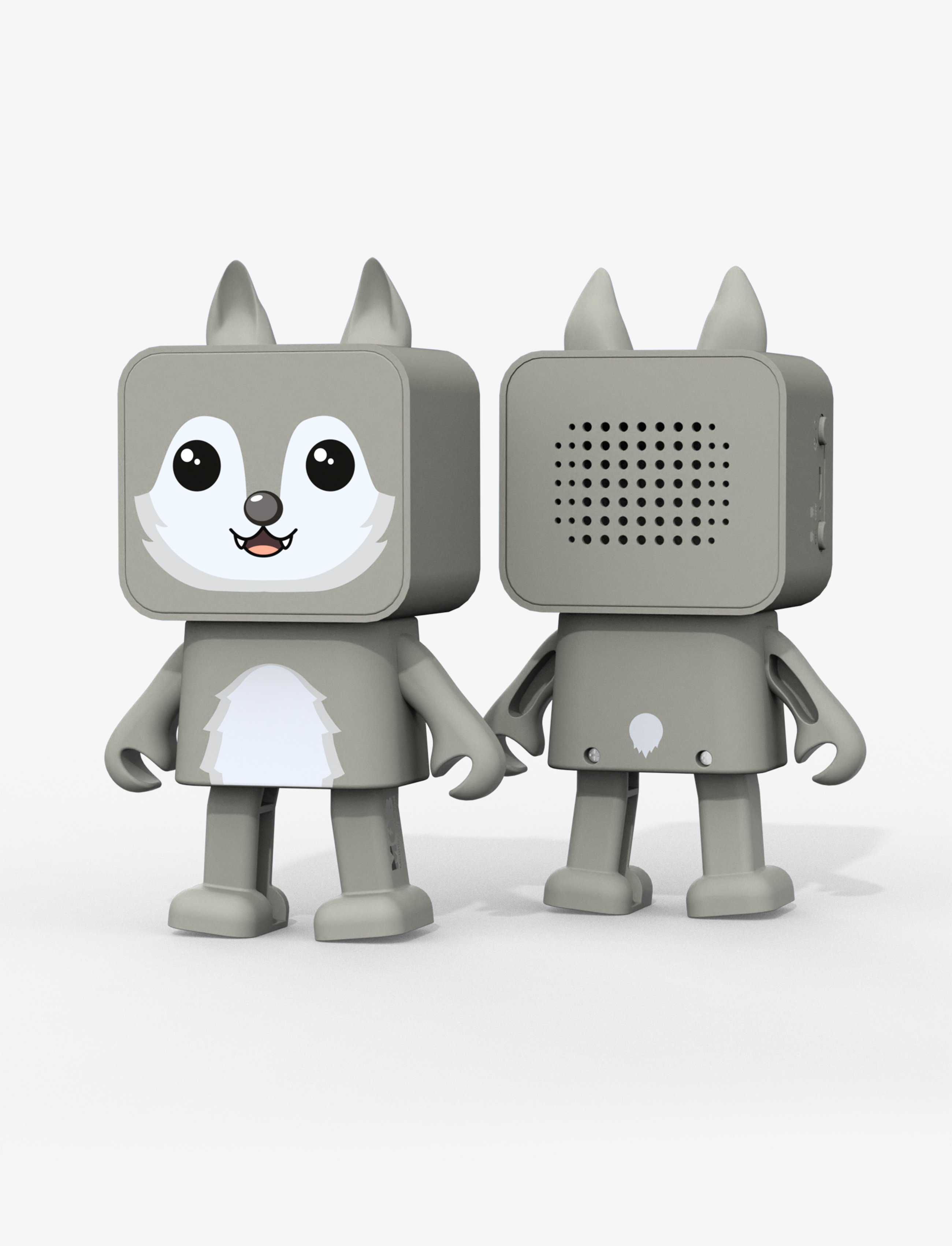 Mobility On Board Dancing Animal Speaker, One Size x 7, Grey, Hjemmeelektronik > Højttalere, Unisex