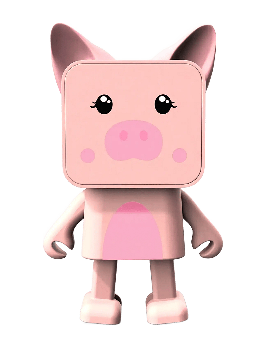 Mobility On Board - Dancing Animal speaker - madalaimad hinnad - pink - pig - 0