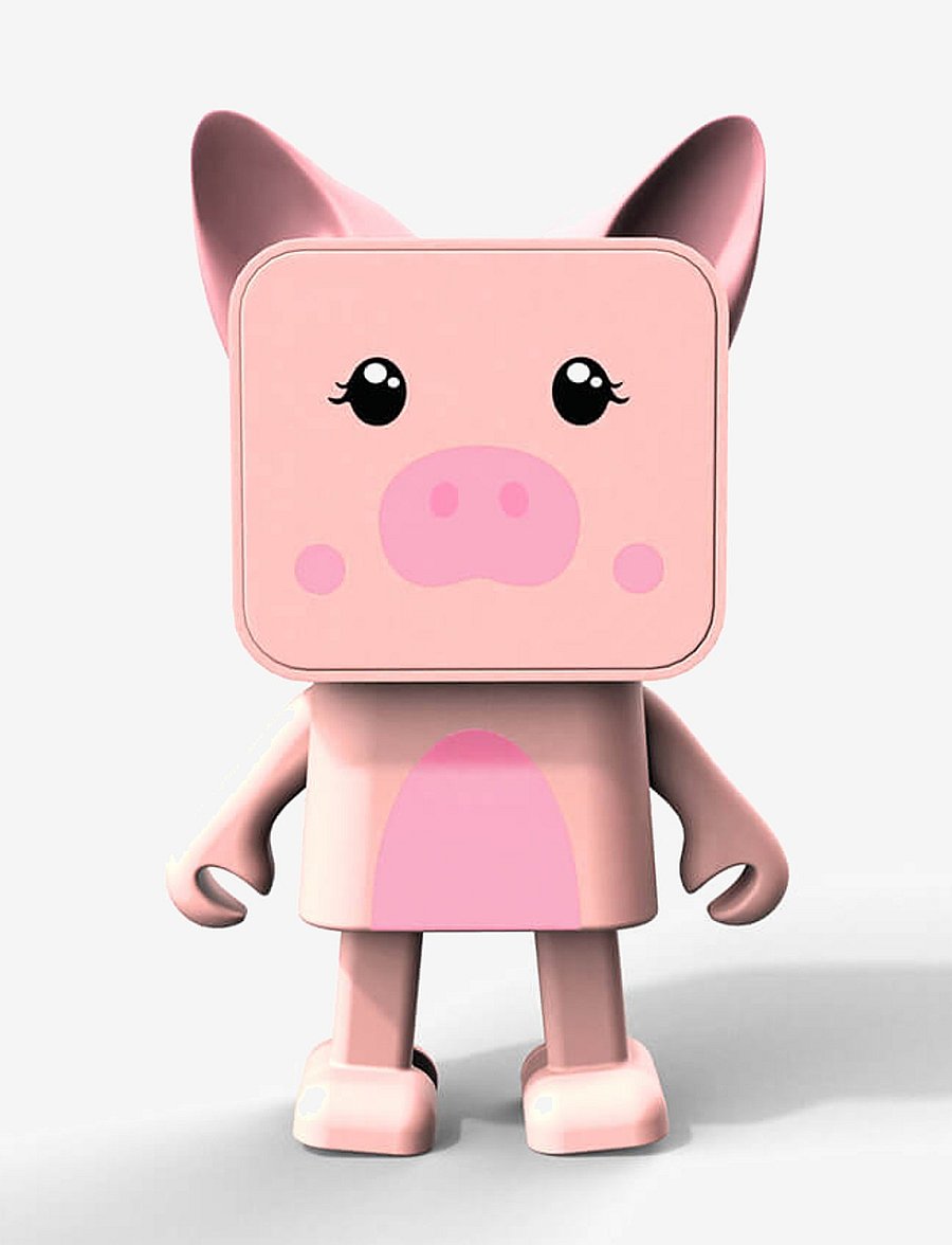 Mobility On Board - Dancing Animal speaker - madalaimad hinnad - pink - pig - 1
