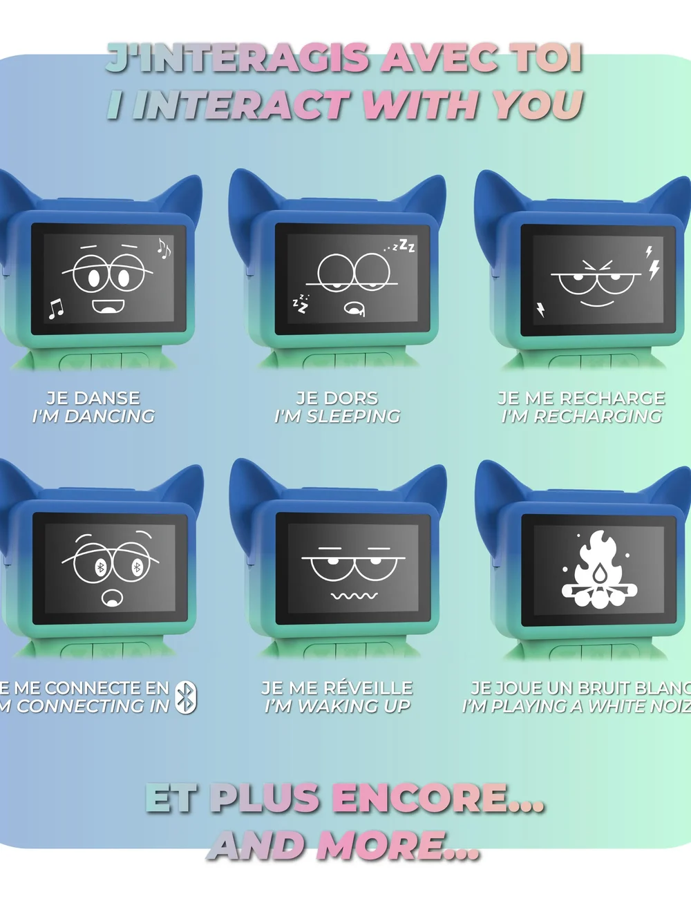 Mobility On Board - DANCING CLOCK - BLUE - uhren - blue - 0