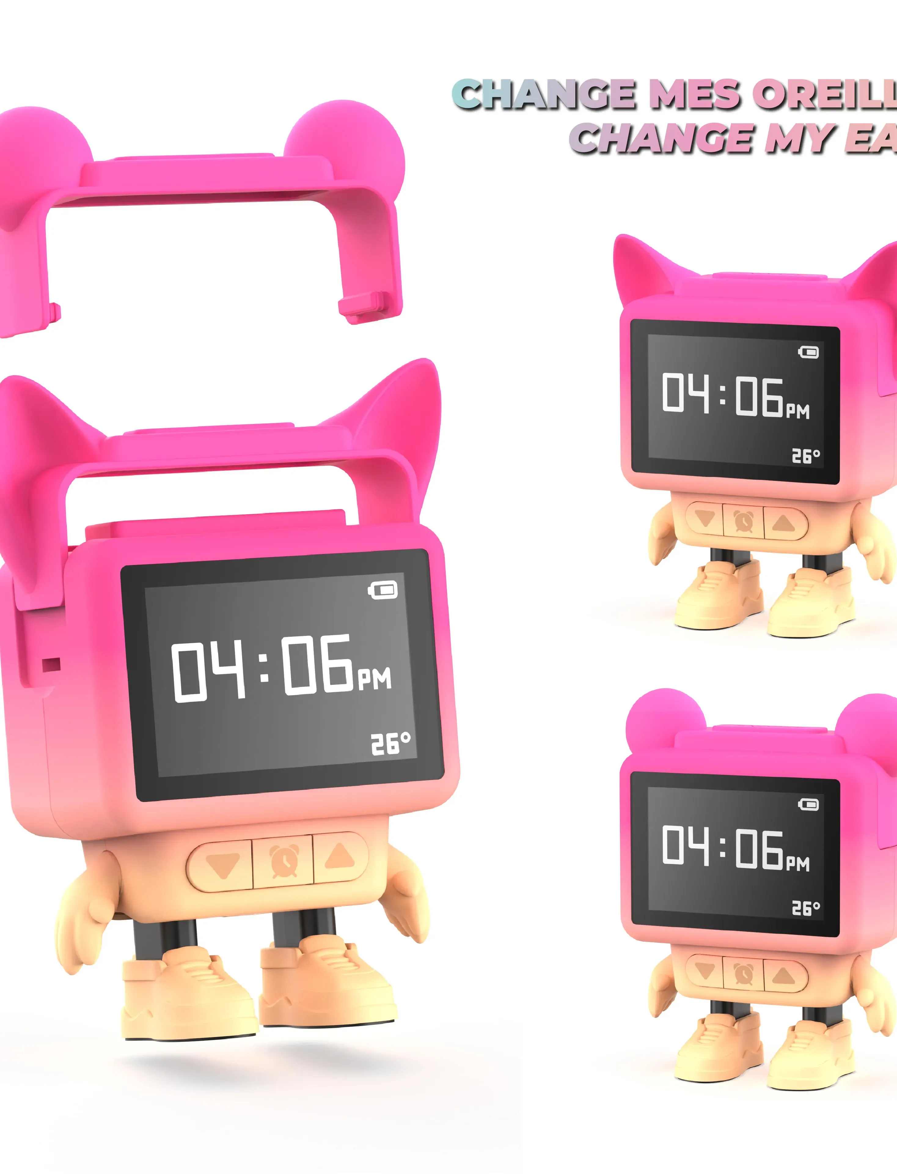 Mobility On Board - DANCING CLOCK - PINK - pulksteņi - pink - 4