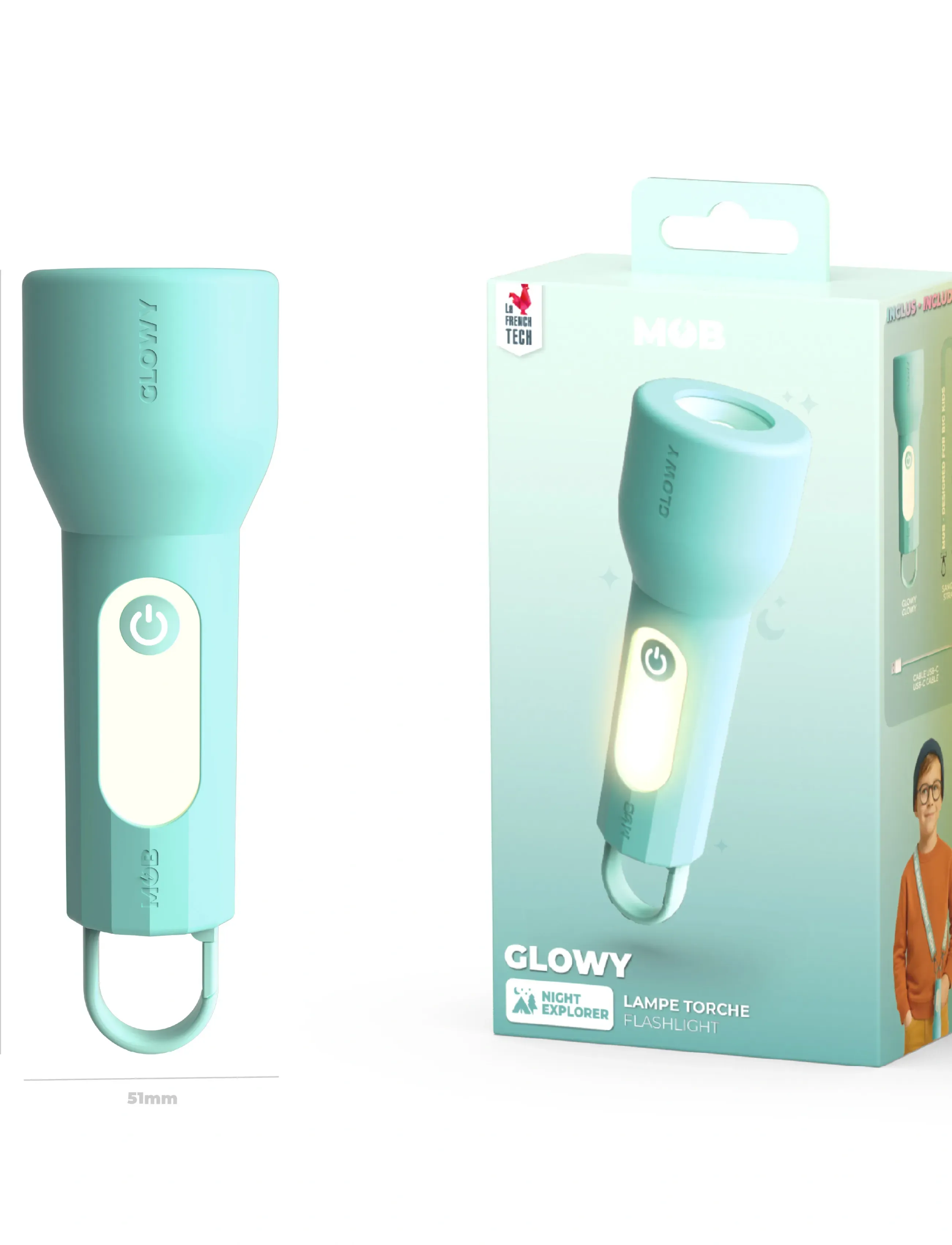 Mobility On Board Glowy Blue, One Size, Lighting, Blau - Night Lamps, Kinder