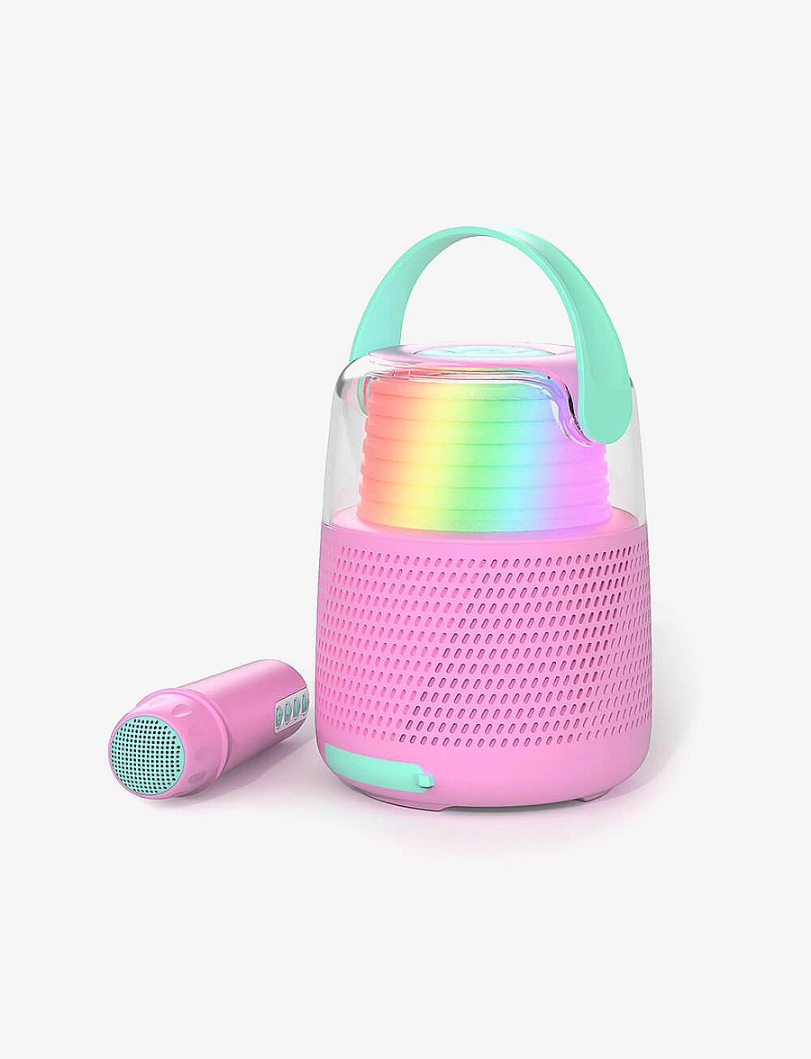 Mobility On Board - Karaoke set KS-80 Speaker - dekorative wohnaccessoires - pink - 0