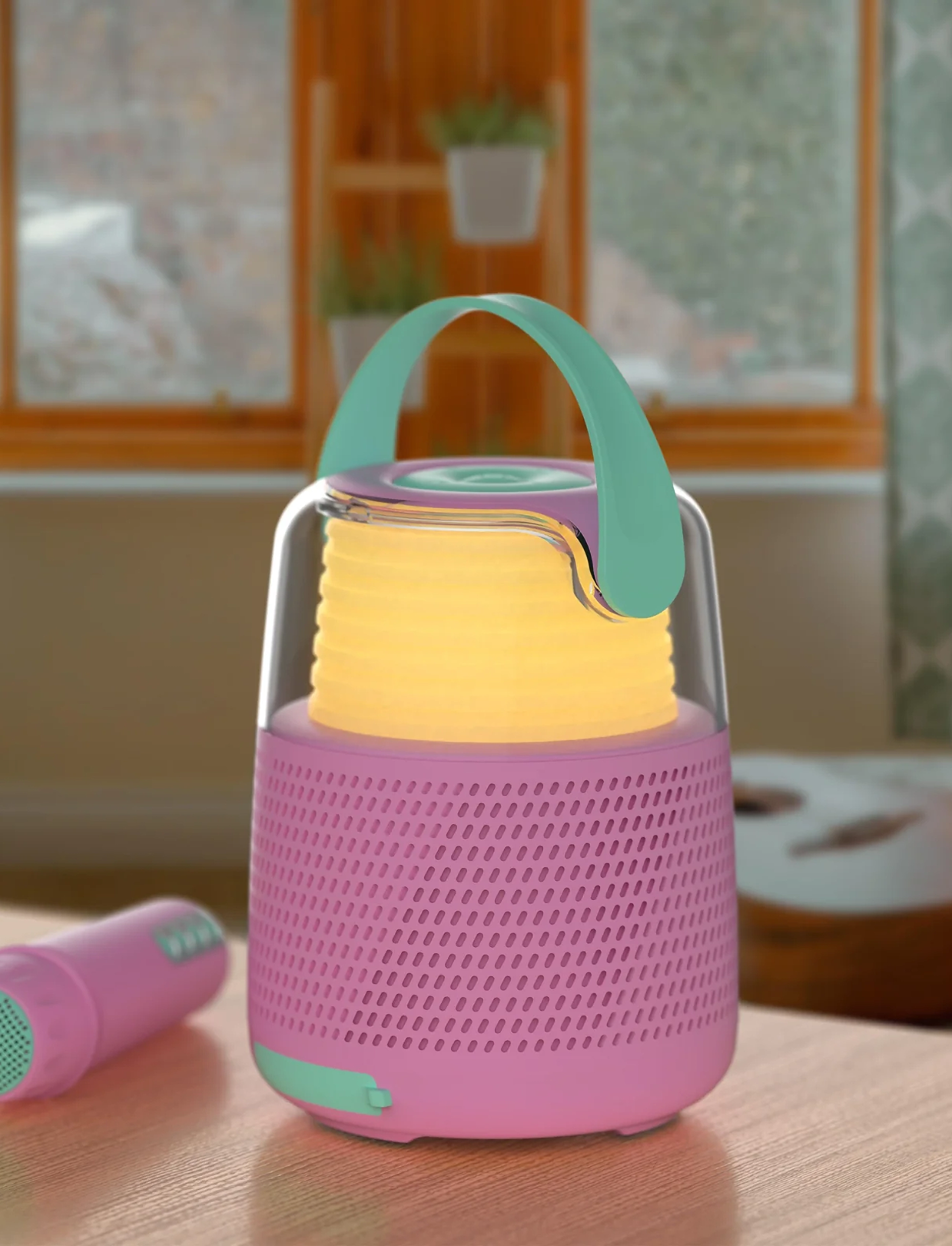 Mobility On Board - Karaoke set KS-80 Speaker - dekorācijas - pink - 5