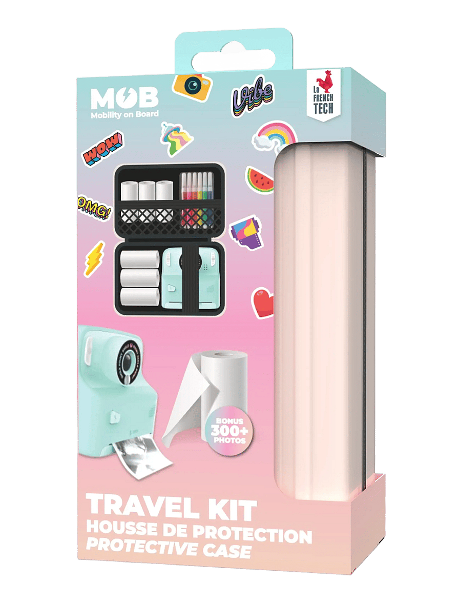 Mobility On Board - TRAVEL RECHARGE PACK : PIXIPRINT CASE + 4 PAPER ROLLS - multicolor - 0