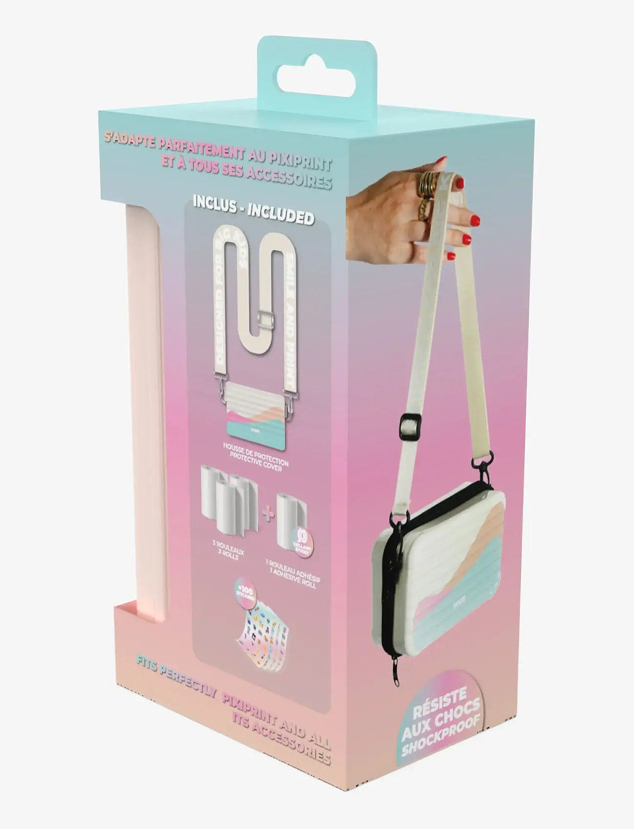 Mobility On Board - TRAVEL RECHARGE PACK : PIXIPRINT CASE + 4 PAPER ROLLS - multicolor - 1