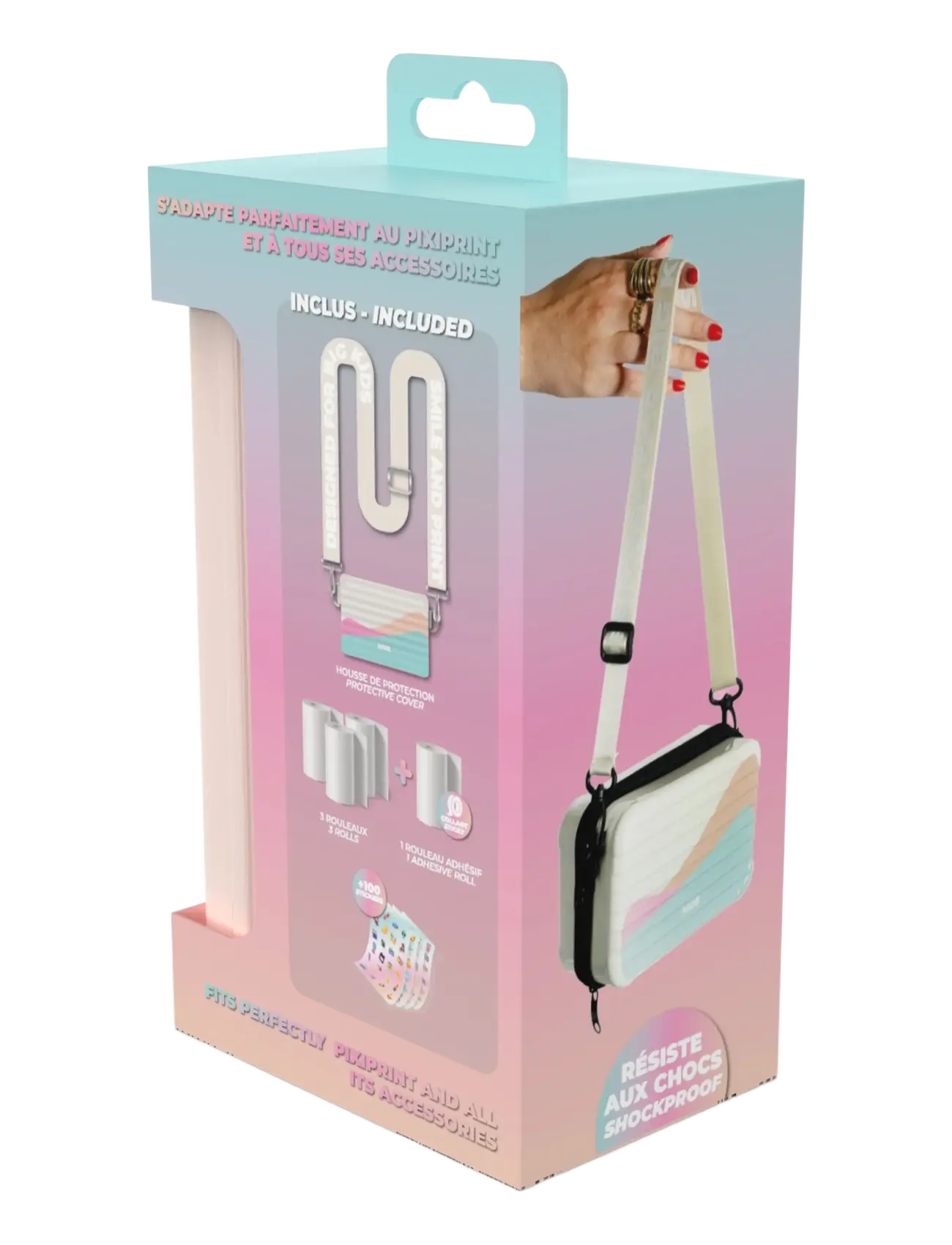 Mobility On Board - TRAVEL RECHARGE PACK : PIXIPRINT CASE + 4 PAPER ROLLS - multicolor - 1