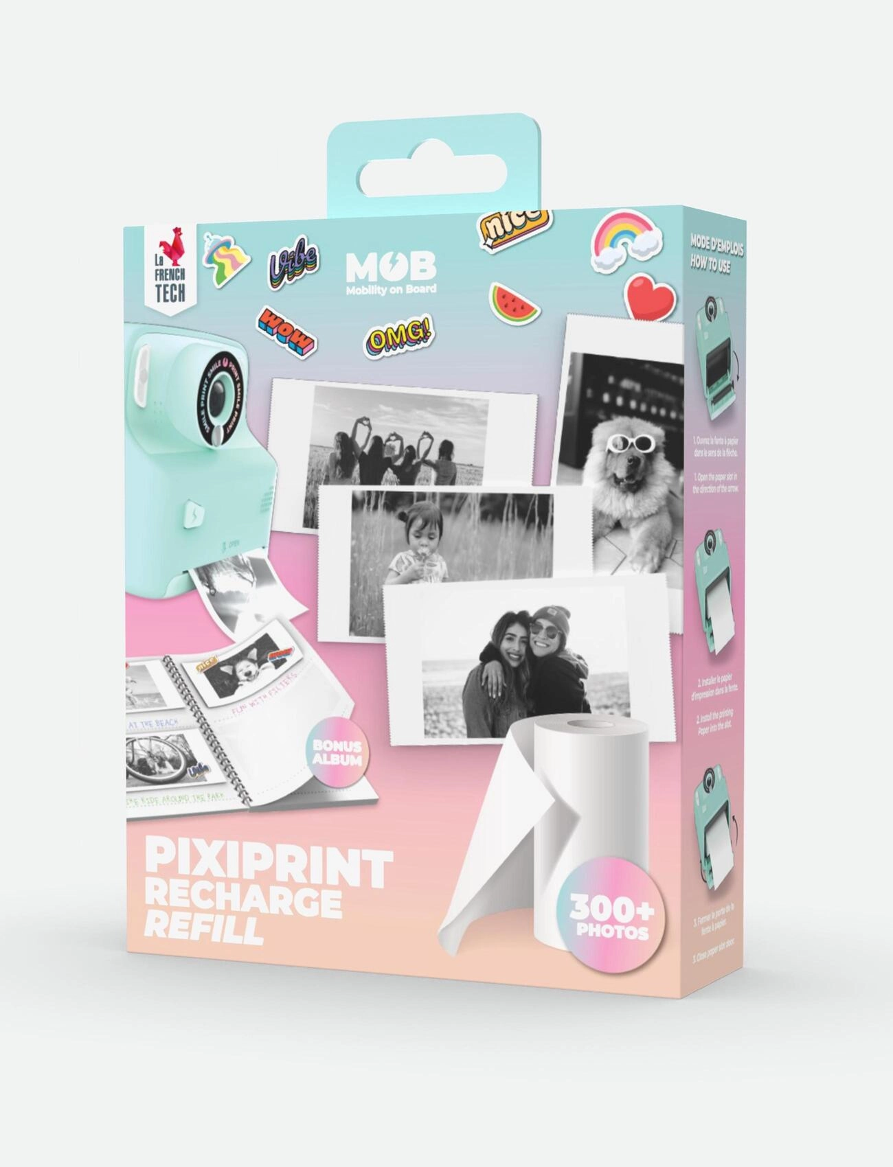 MOBILITY ON BOARD Creative Recharge Pack : Memories Booklet + 4 Paper Rolls Patterned - One Size - Kinder