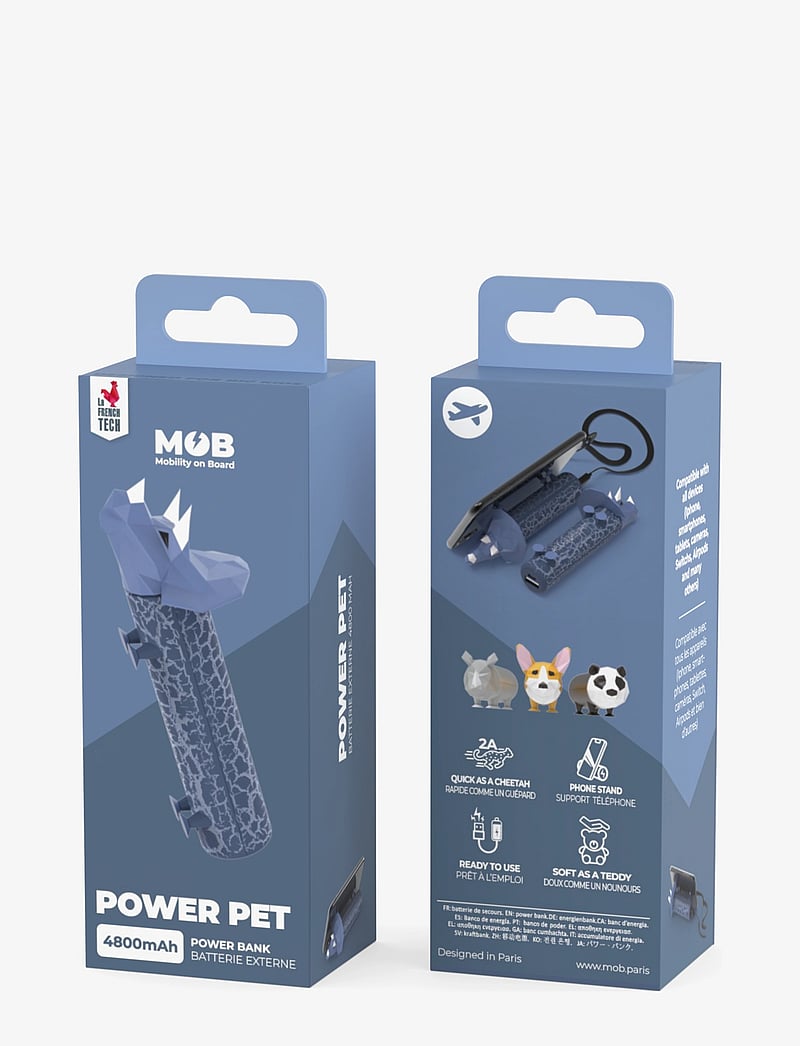 Mobility On Board - POWER PETS 4800 MAH DINO - dekorative wohnaccessoires - blue - 3