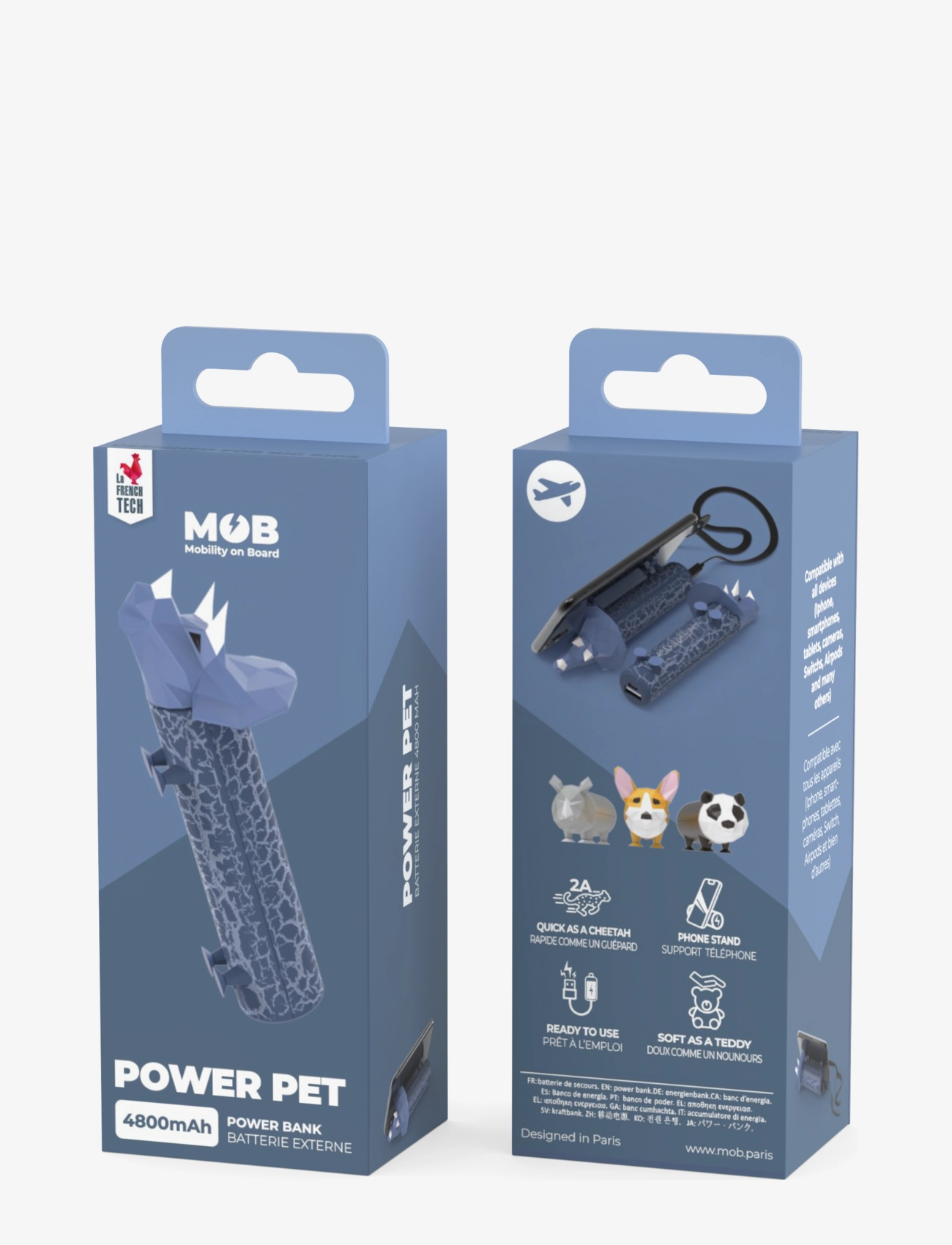 Mobility On Board - POWER PETS 4800 MAH DINO - akcesoria dekoracyjne - blue - 3