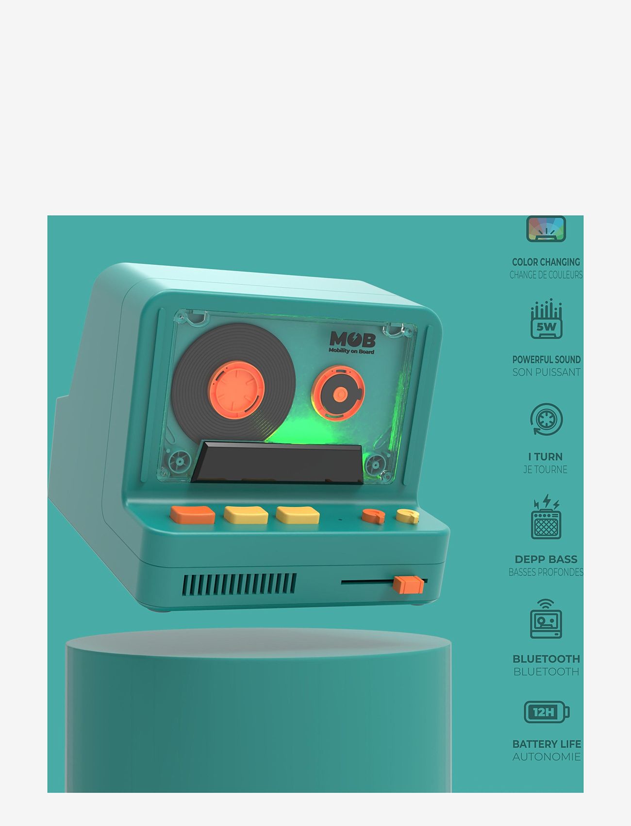 Mobility On Board - SPEAKER RS-80 - BLUE - dekorative wohnaccessoires - blue - 2