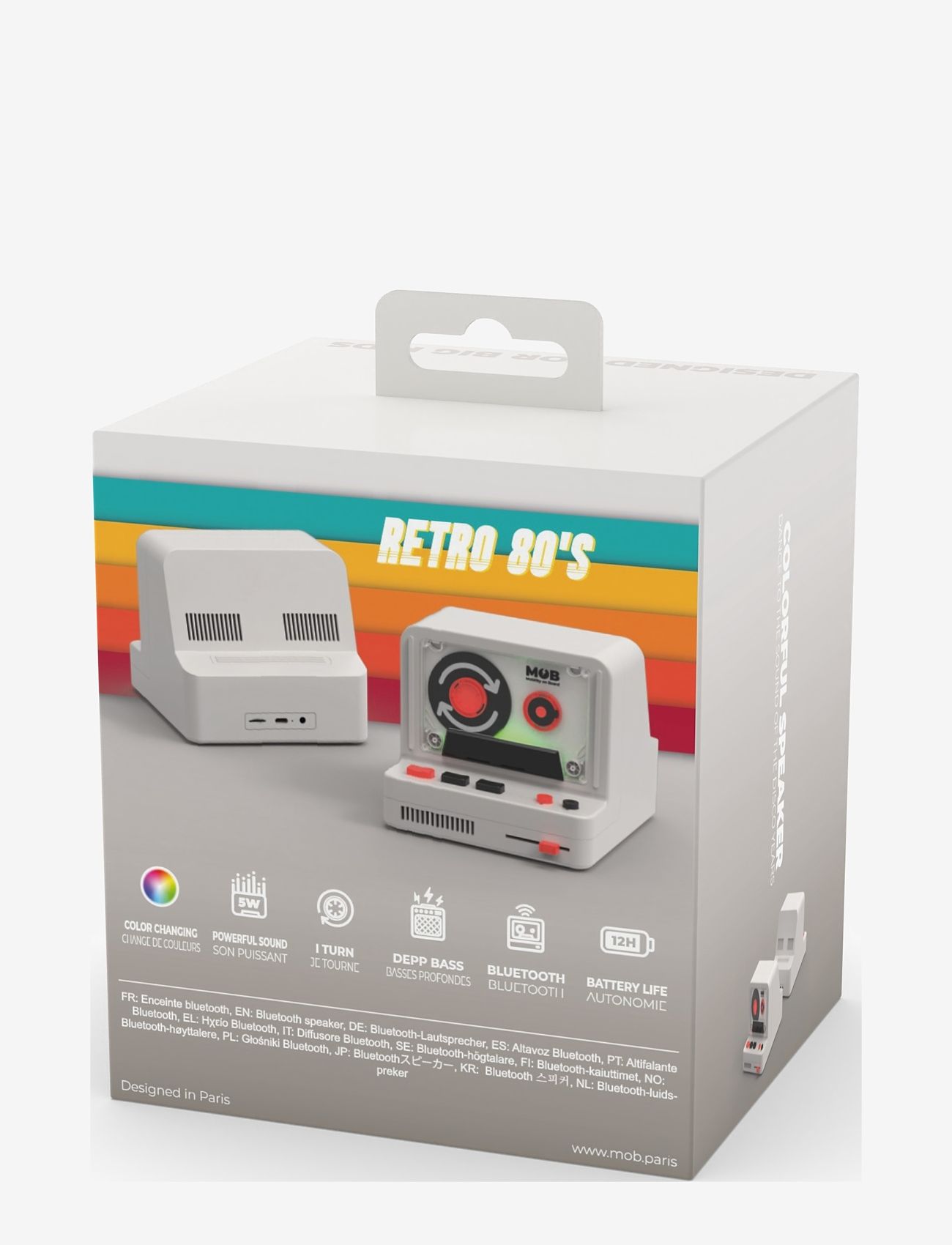 Mobility On Board - SPEAKER RS-80 - GREY - dekorativt tilbehør - grey - 3